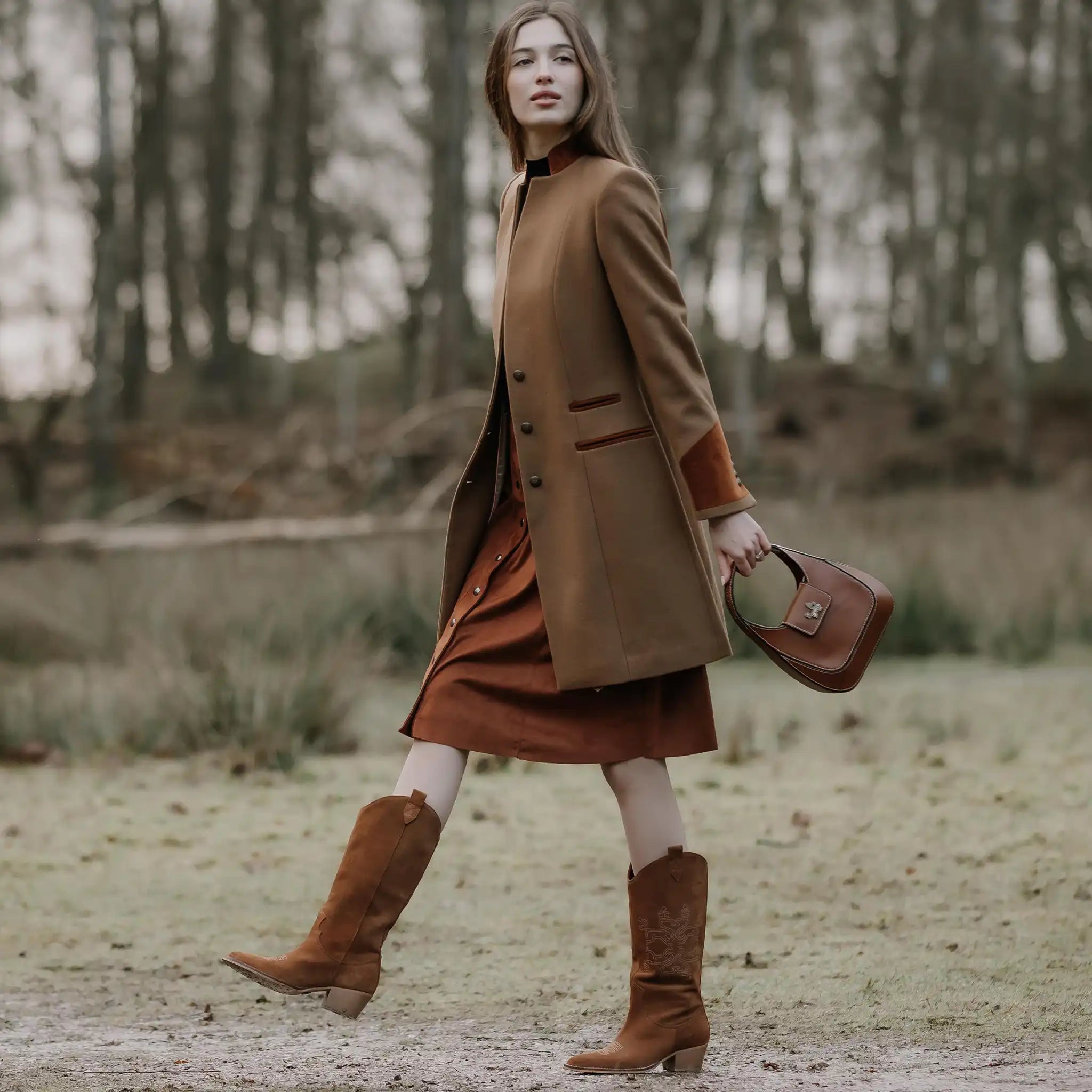 Oxford Camel Wool Coat - Welligogs
