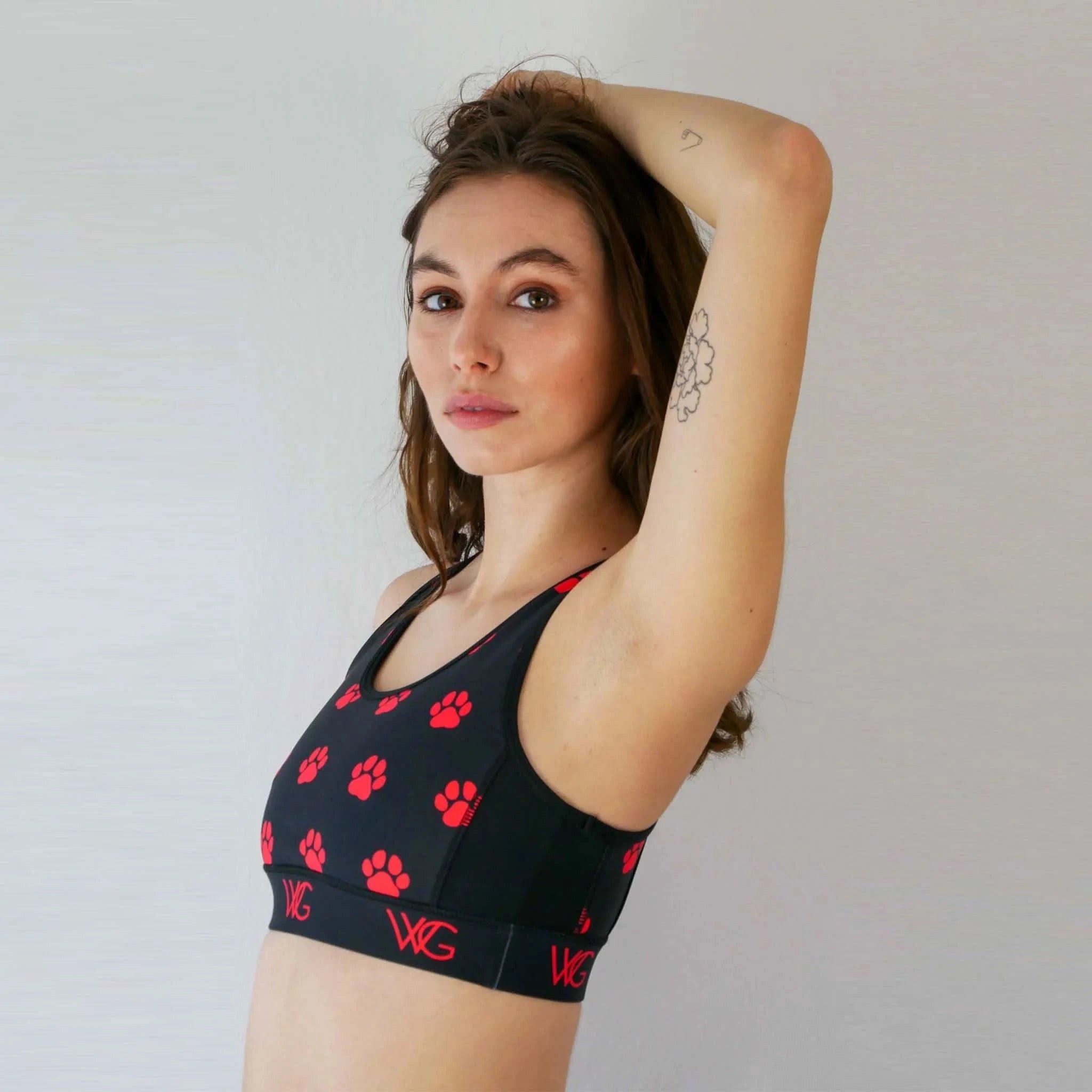 WG Flex Sustainable Paw Print Crop Top - Welligogs