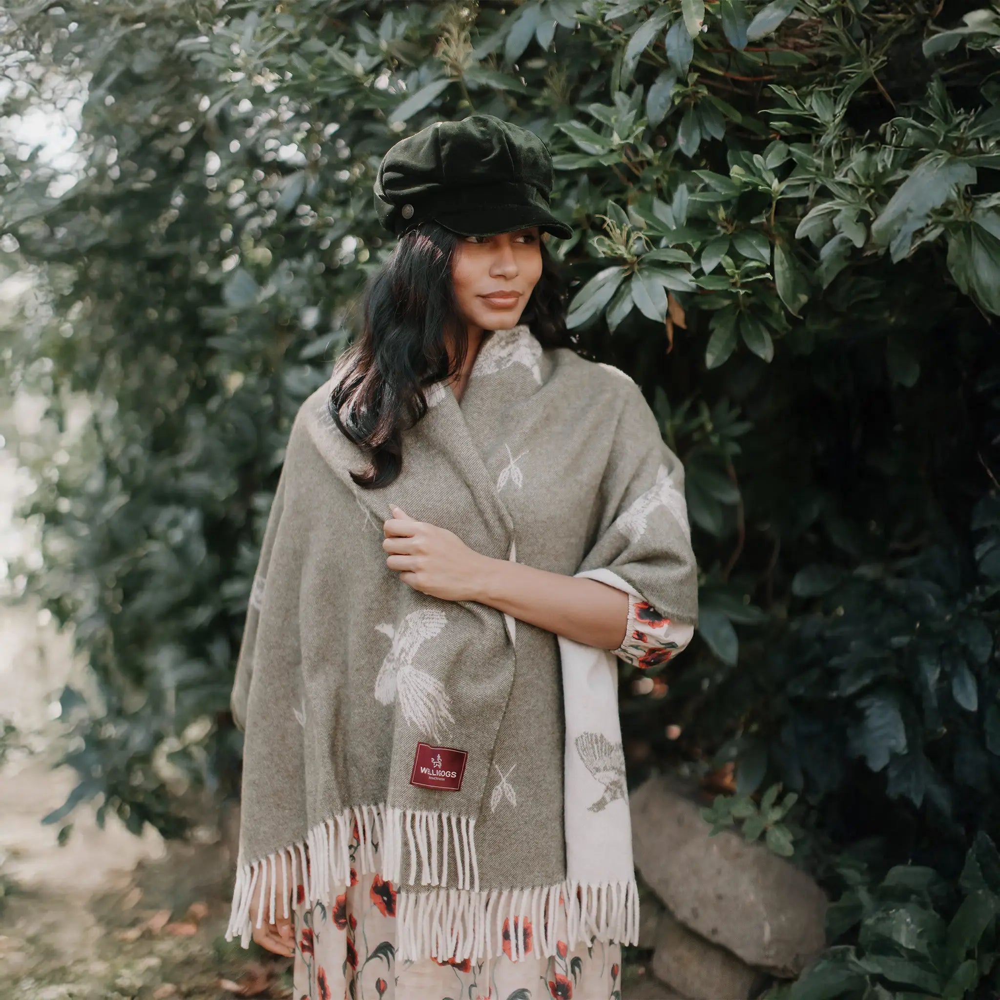 Alaskan Pheasant Green Scarf - Welligogs