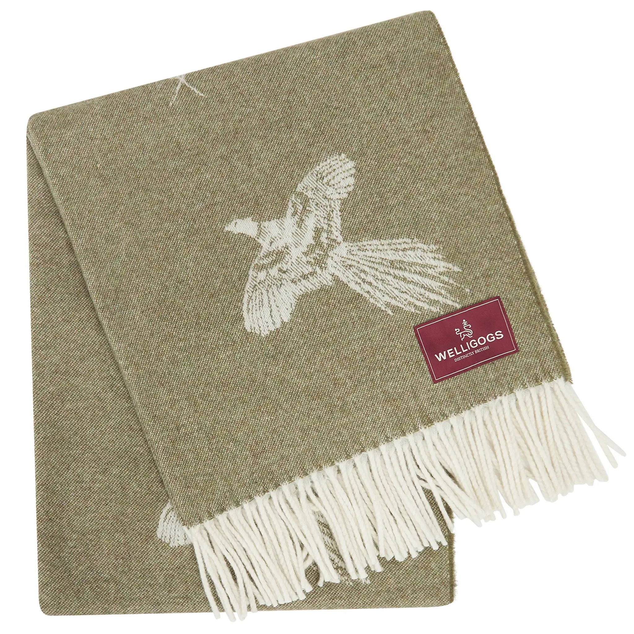 Alaskan Pheasant Green Scarf