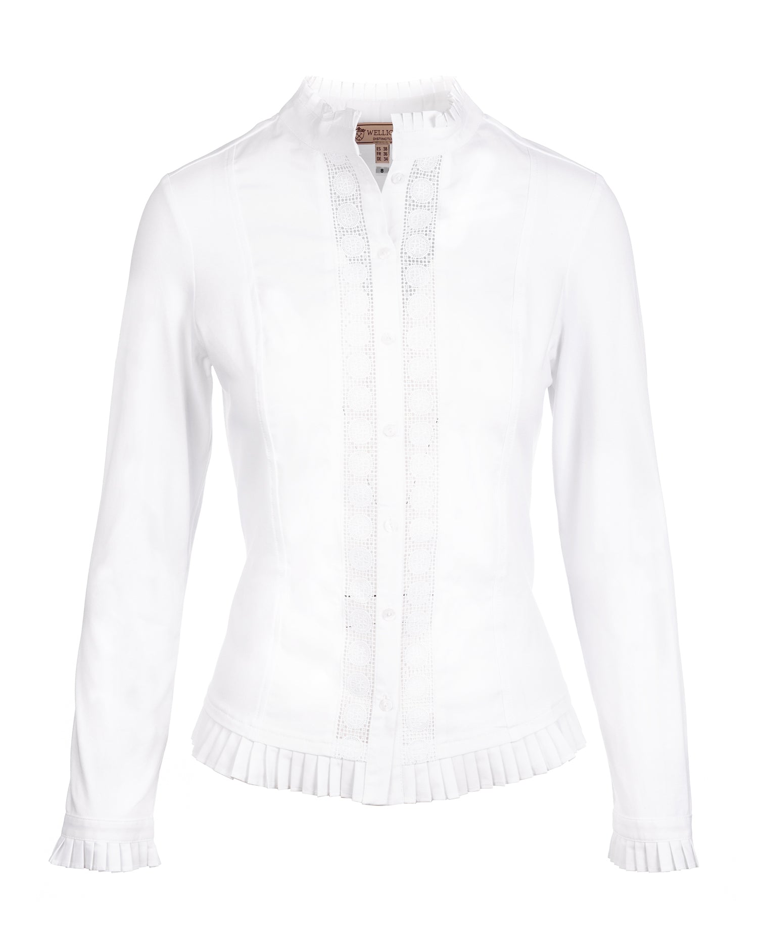 Phoebe White Frill Shirt - Welligogs