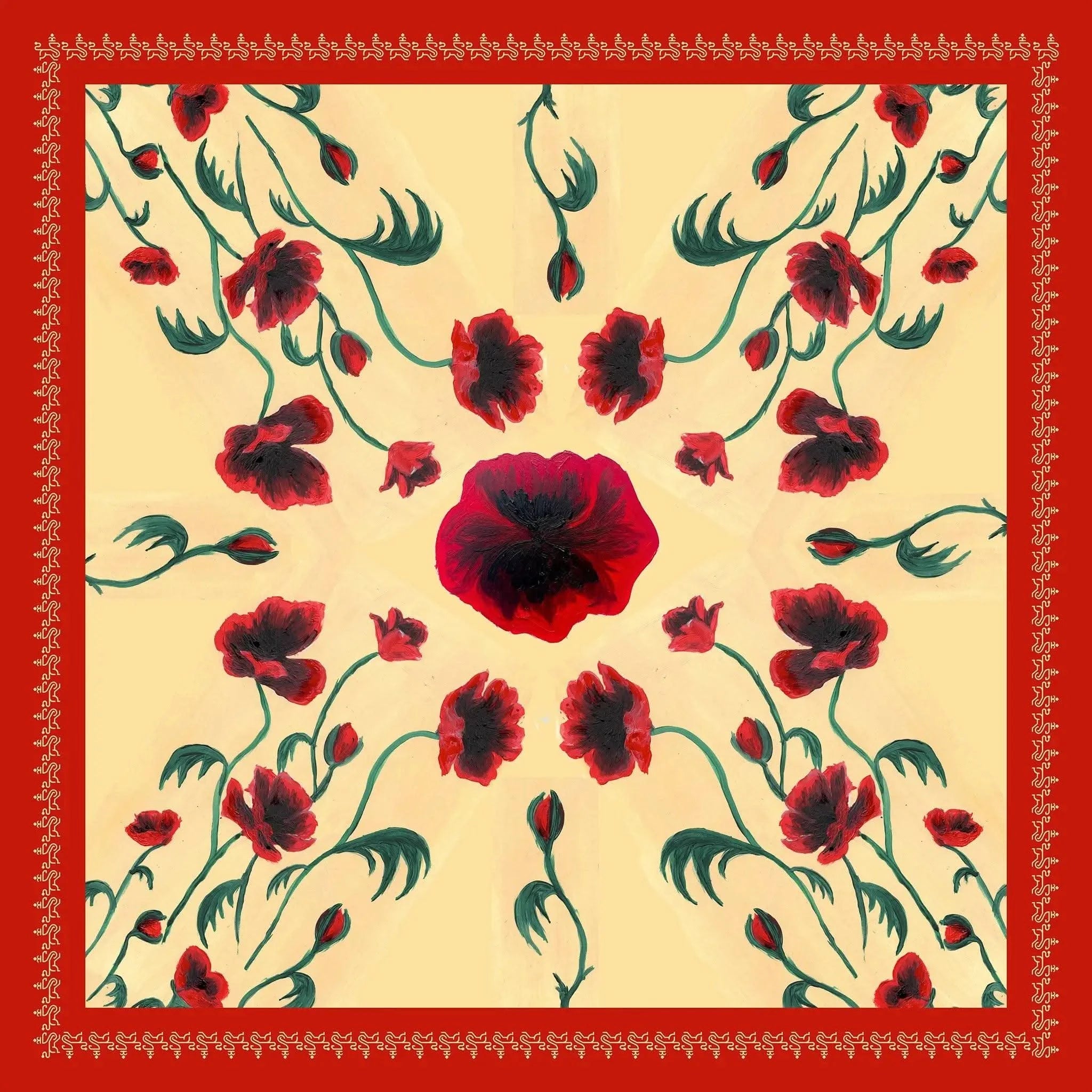 Poppy Square Scarf - Welligogs