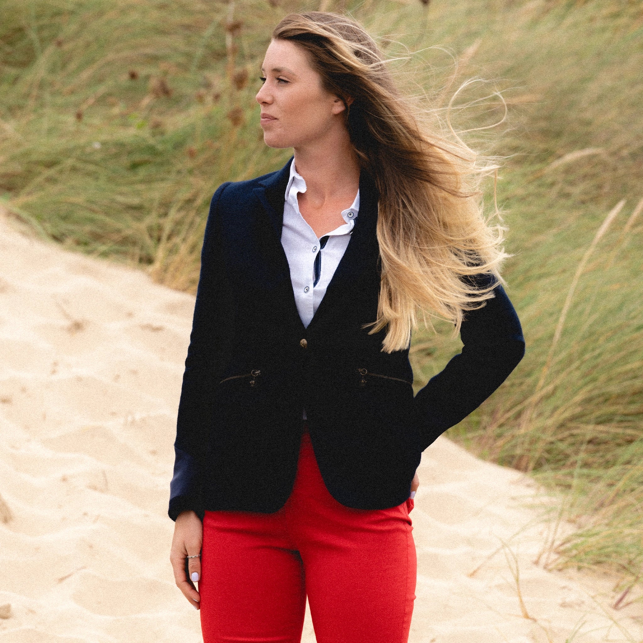 Positano Navy Jacket - Welligogs