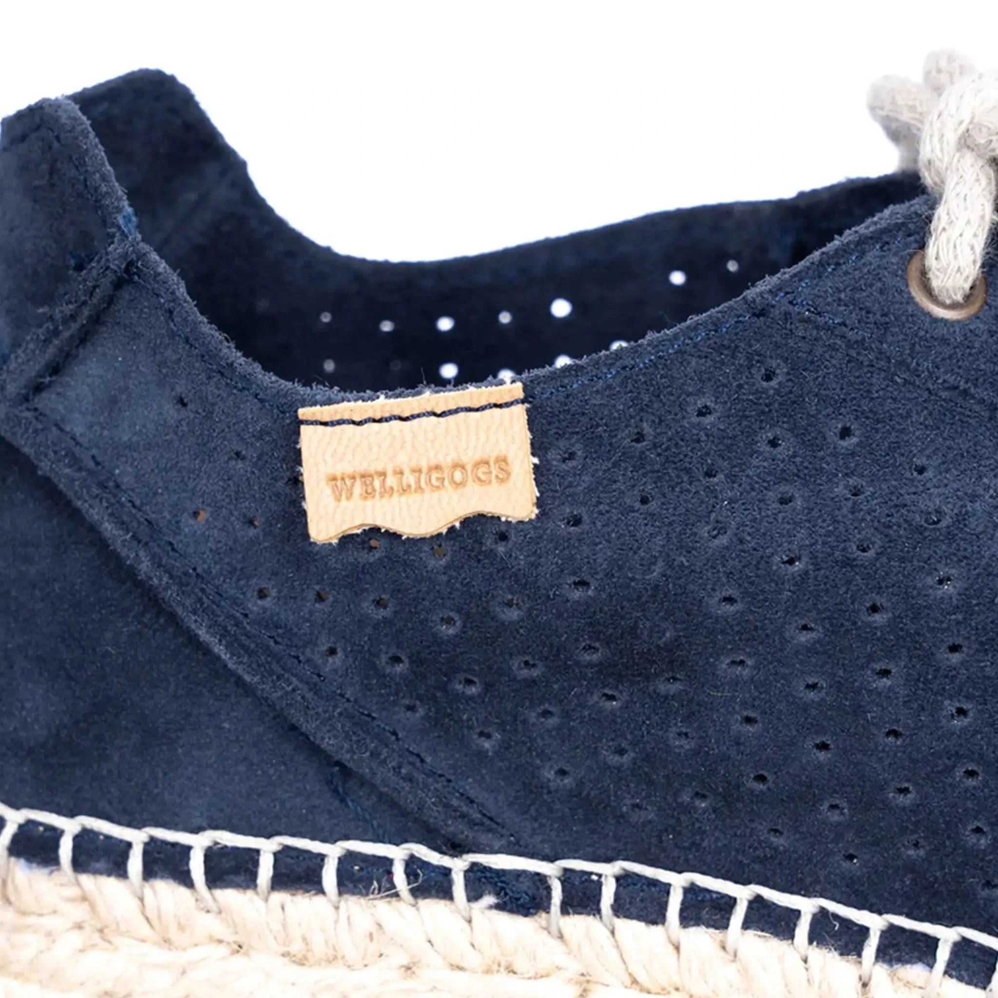 Porto Navy Suede Trainers - Welligogs