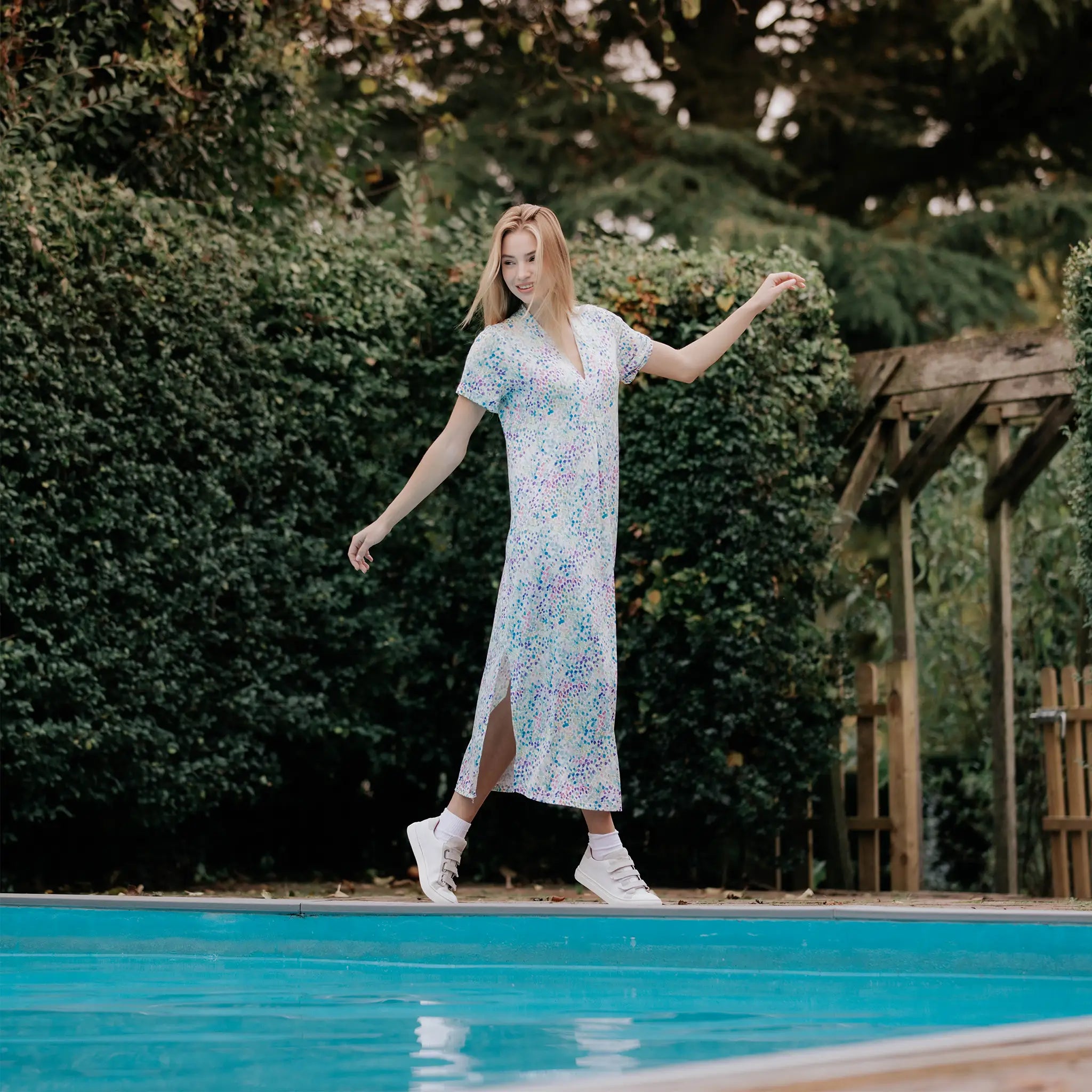 Santorini Aqua Dress - Welligogs