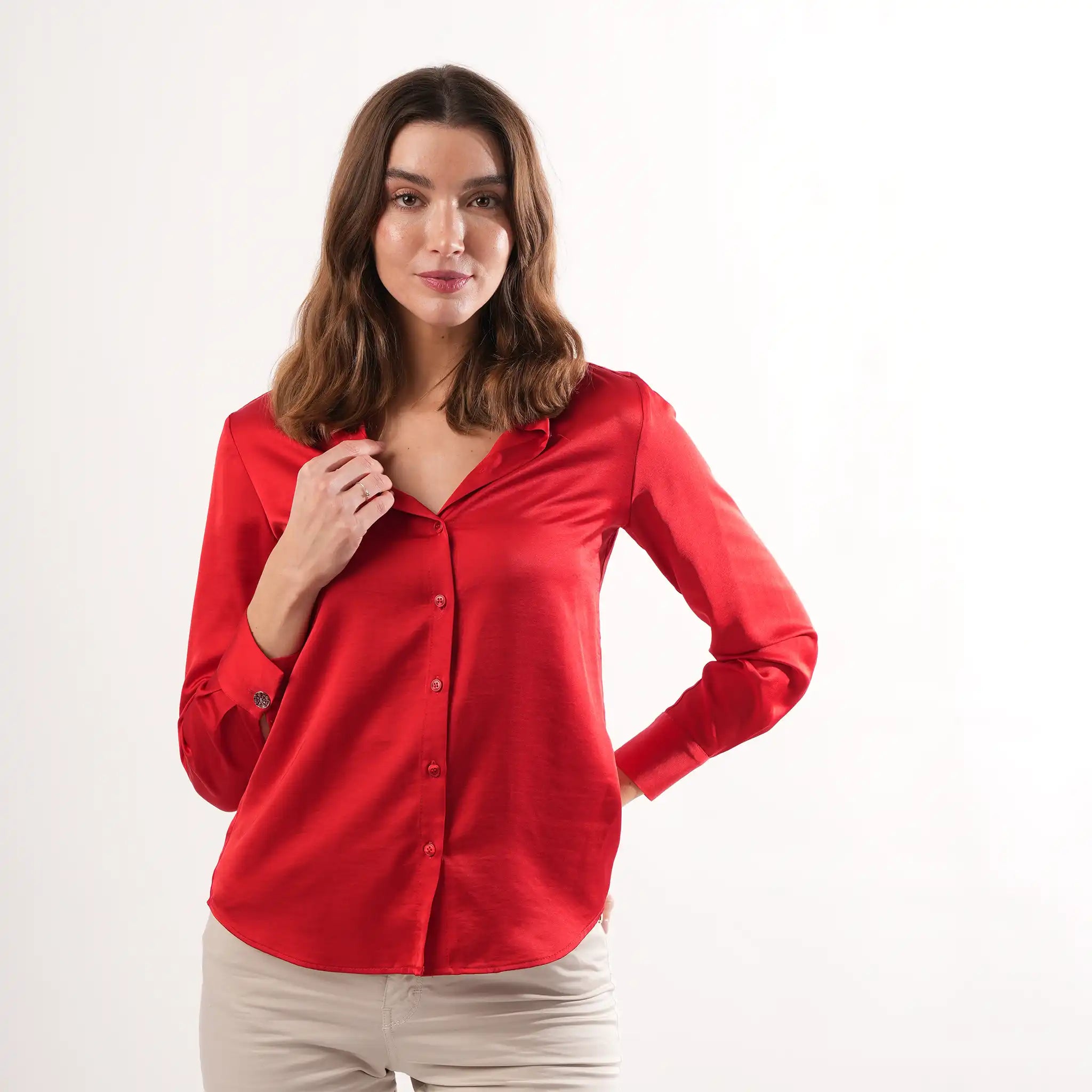 Selsey Red Blouse