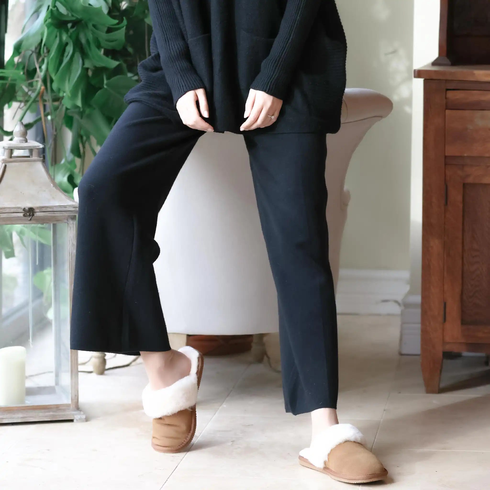 Sophie Black Loungewear Trousers - Welligogs