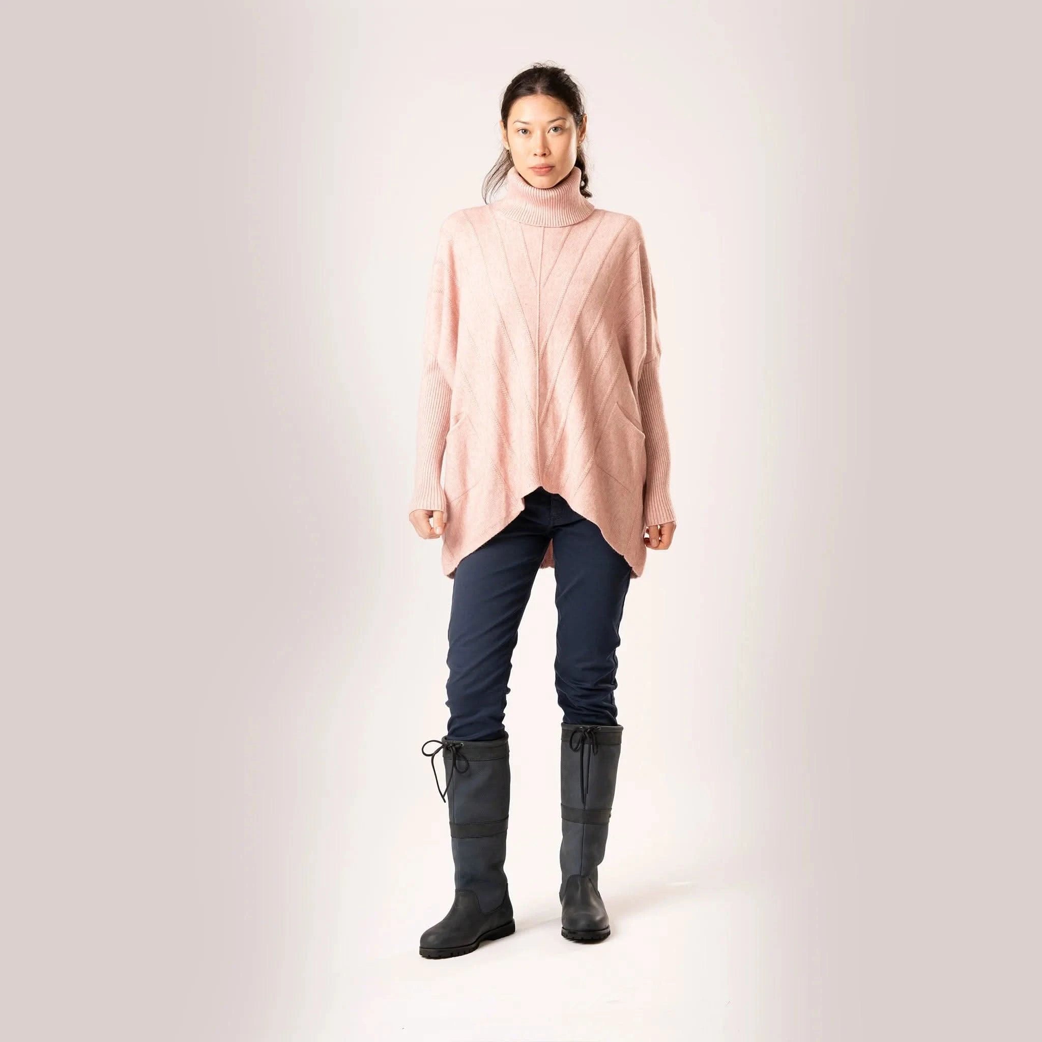 Cable Knit Pink Jumper - Welligogs