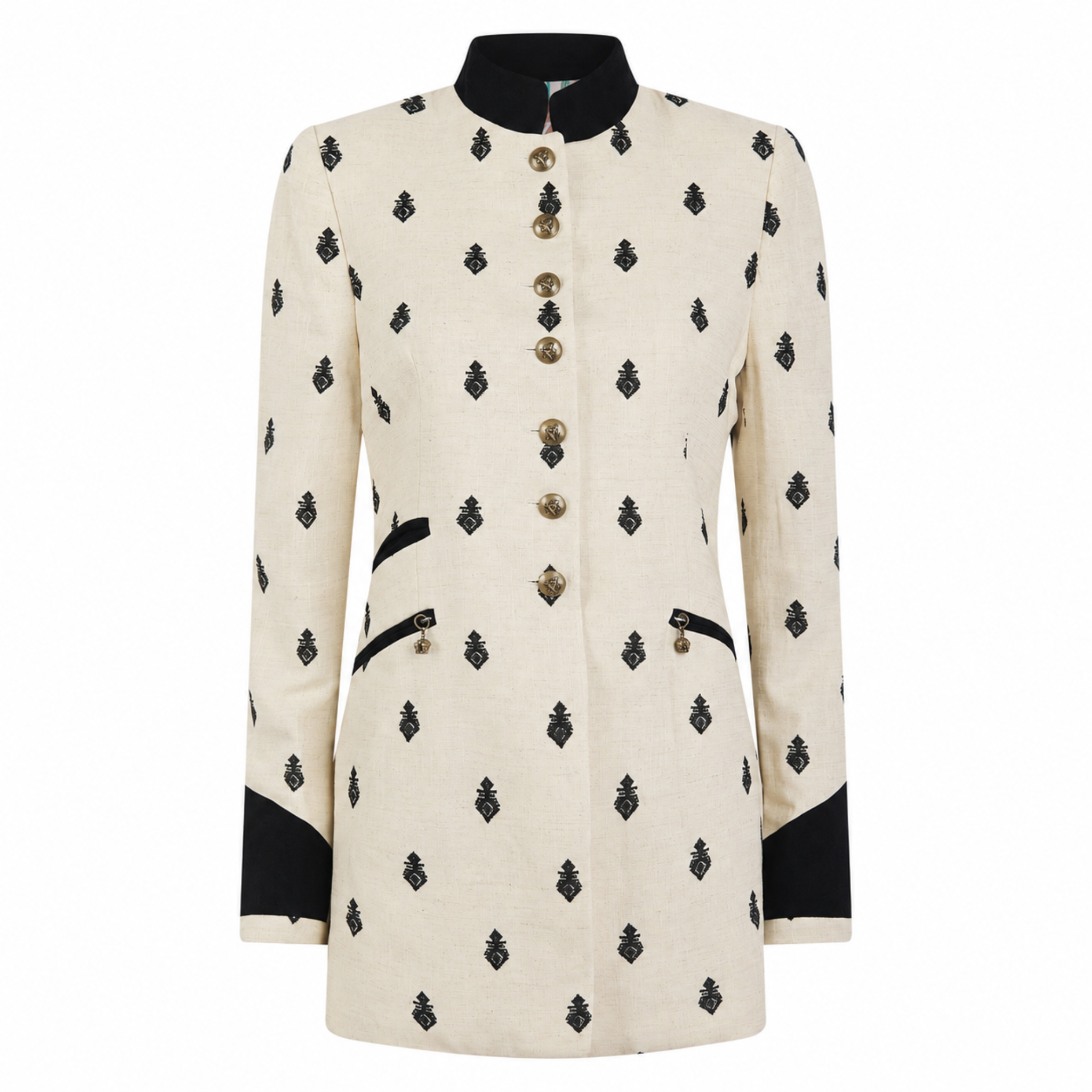 Henley Embroidered Jacket
