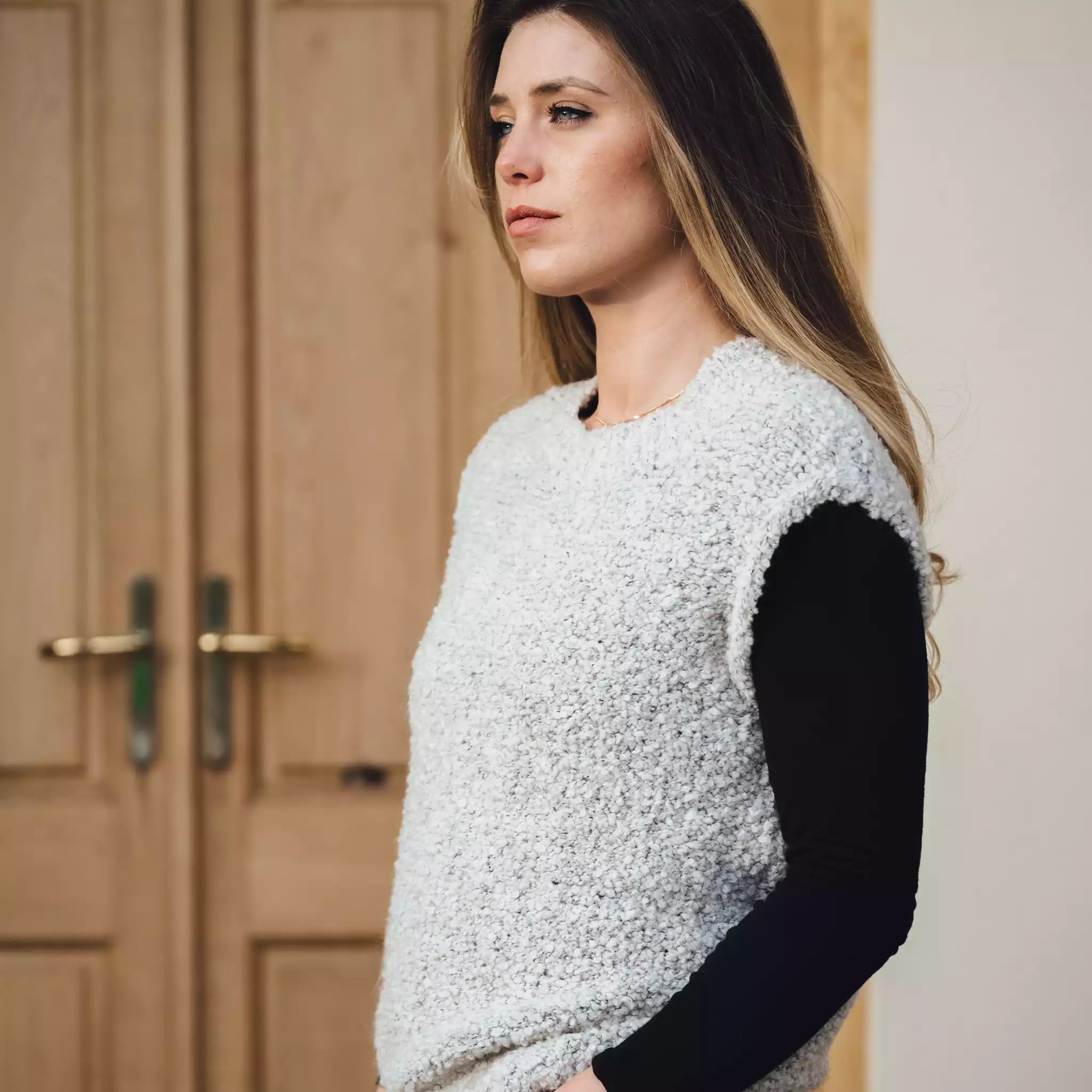 Autumn Stone Boucle Vest - Welligogs