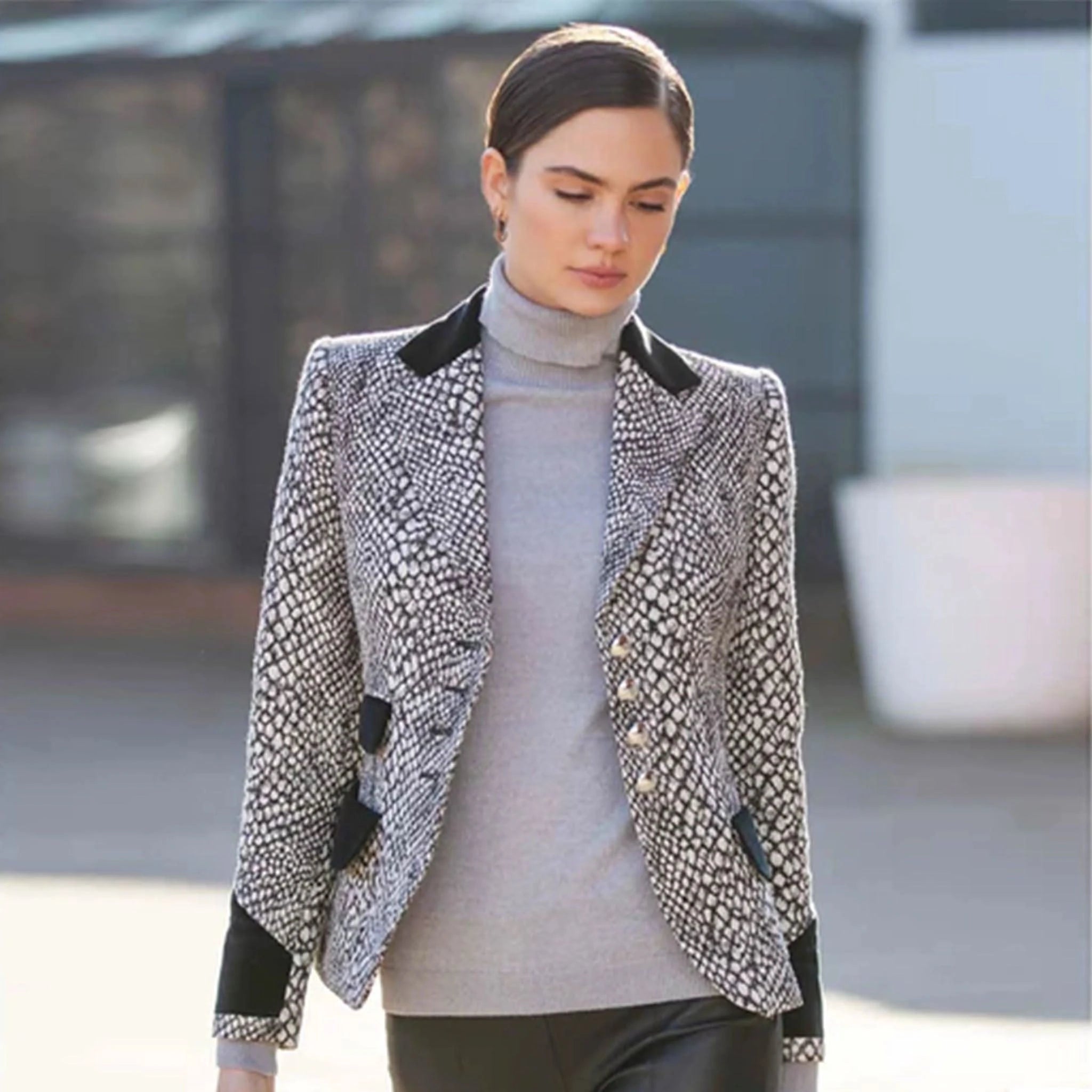 Merino Wool Roll Neck Light Grey Jumper - Welligogs