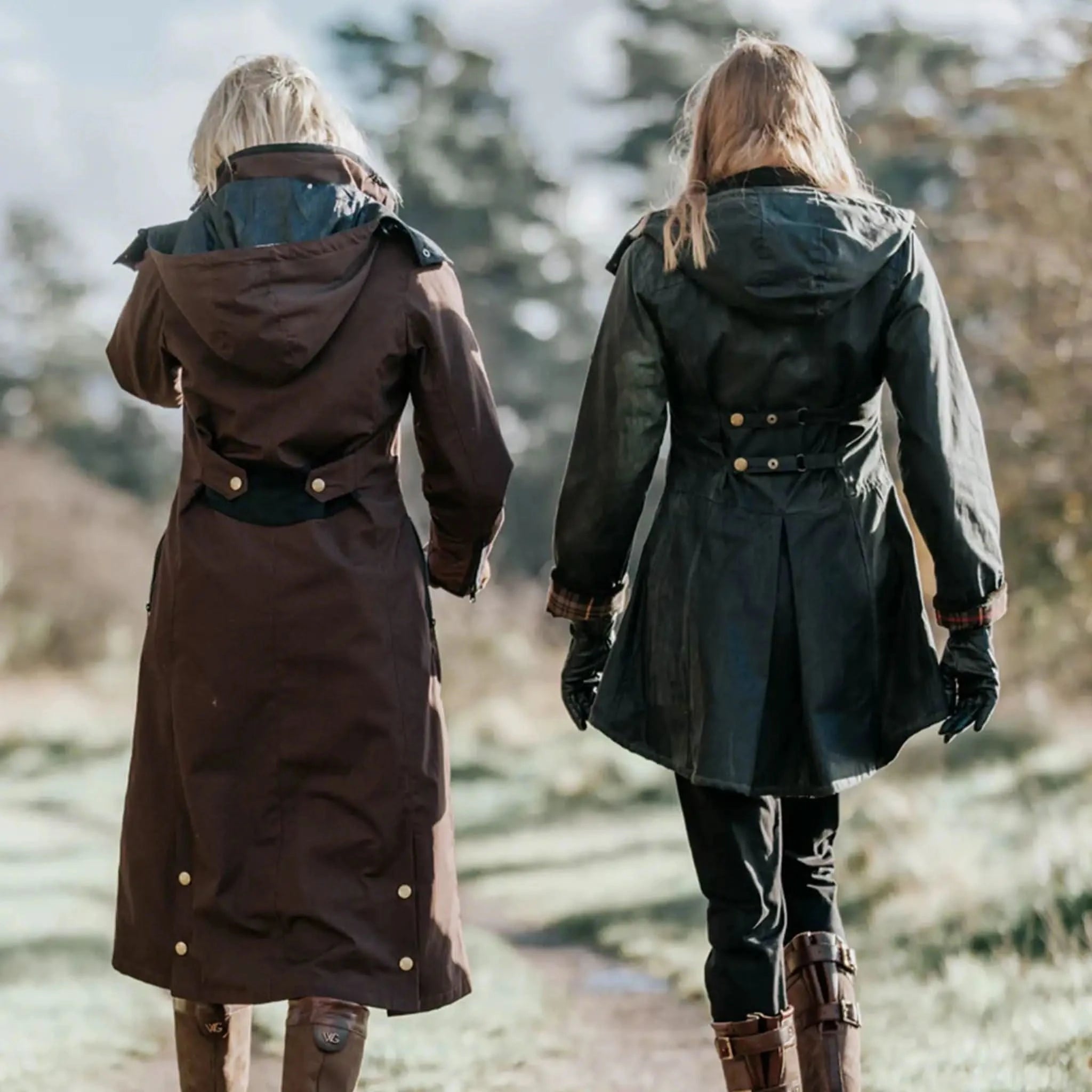 Shop Louise Racing Green Wax Coat I Welligogs