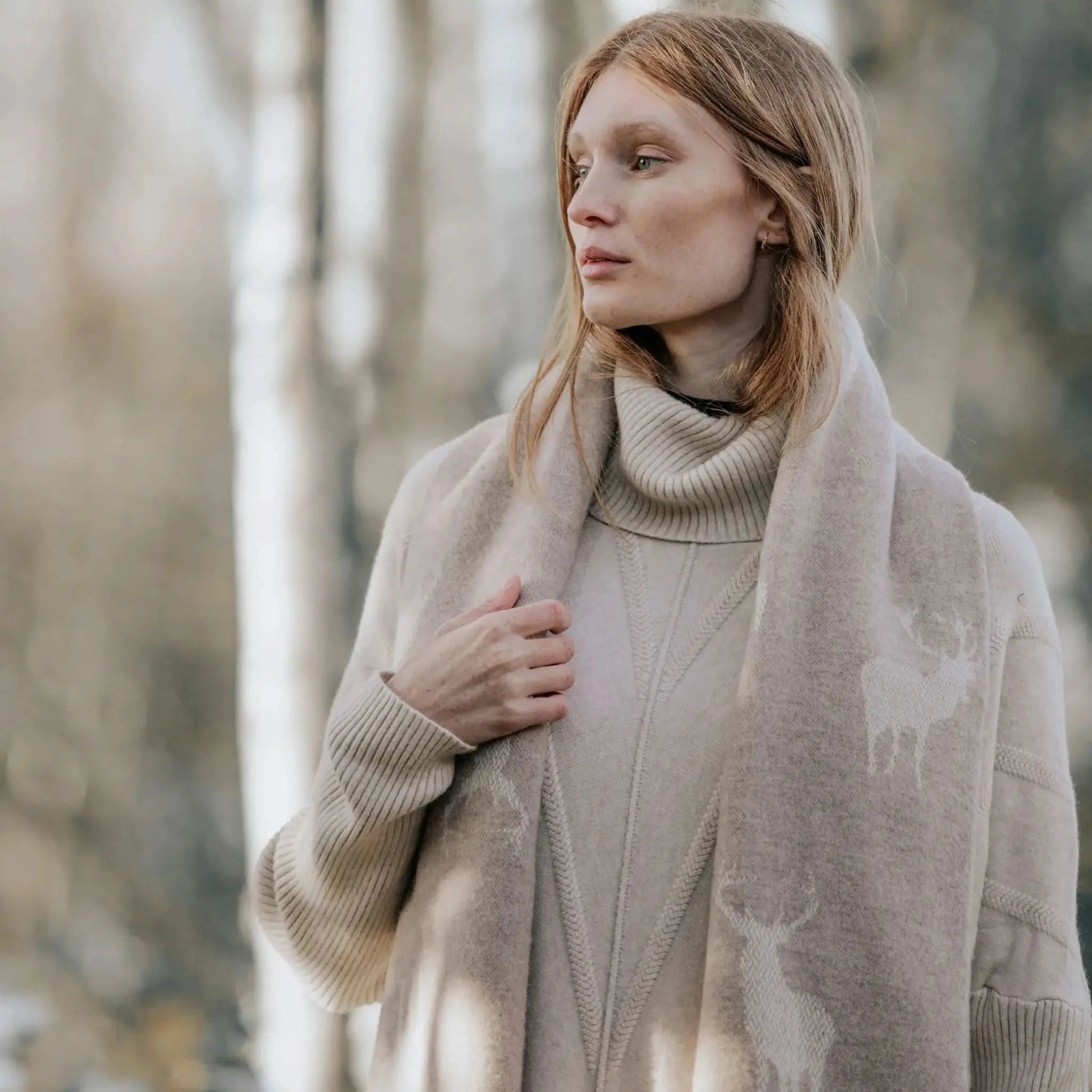 Alaskan Stag Scarf Womens Scarves Ladies Scarf