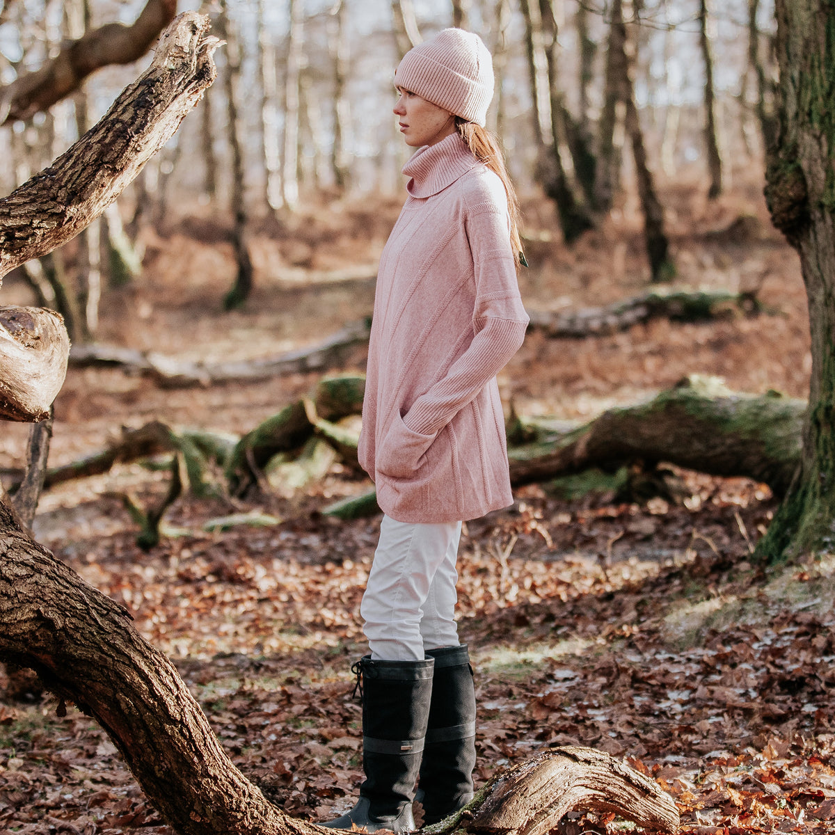Cable Knit Pink Jumper