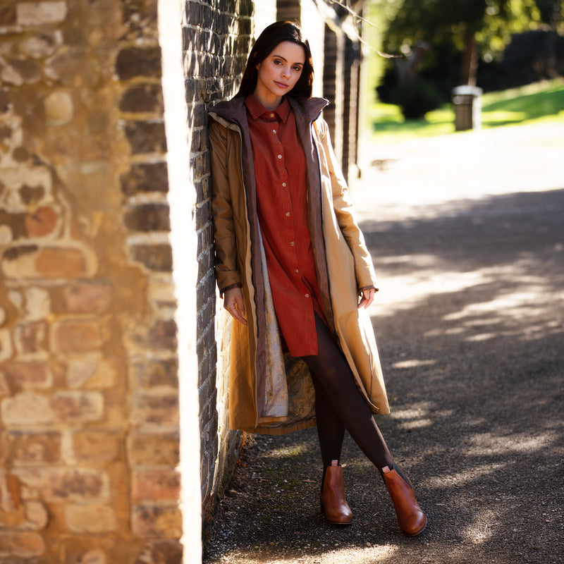 Eleanor Camel Waterproof Coat
