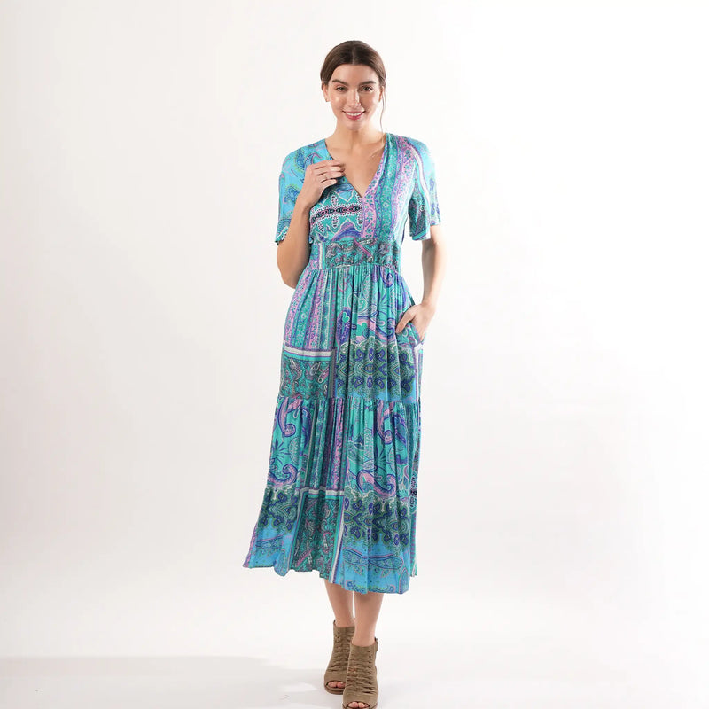 Daphne Turquoise Dress