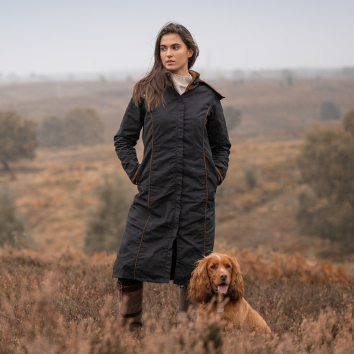 Eleanor Black Waterproof Coat