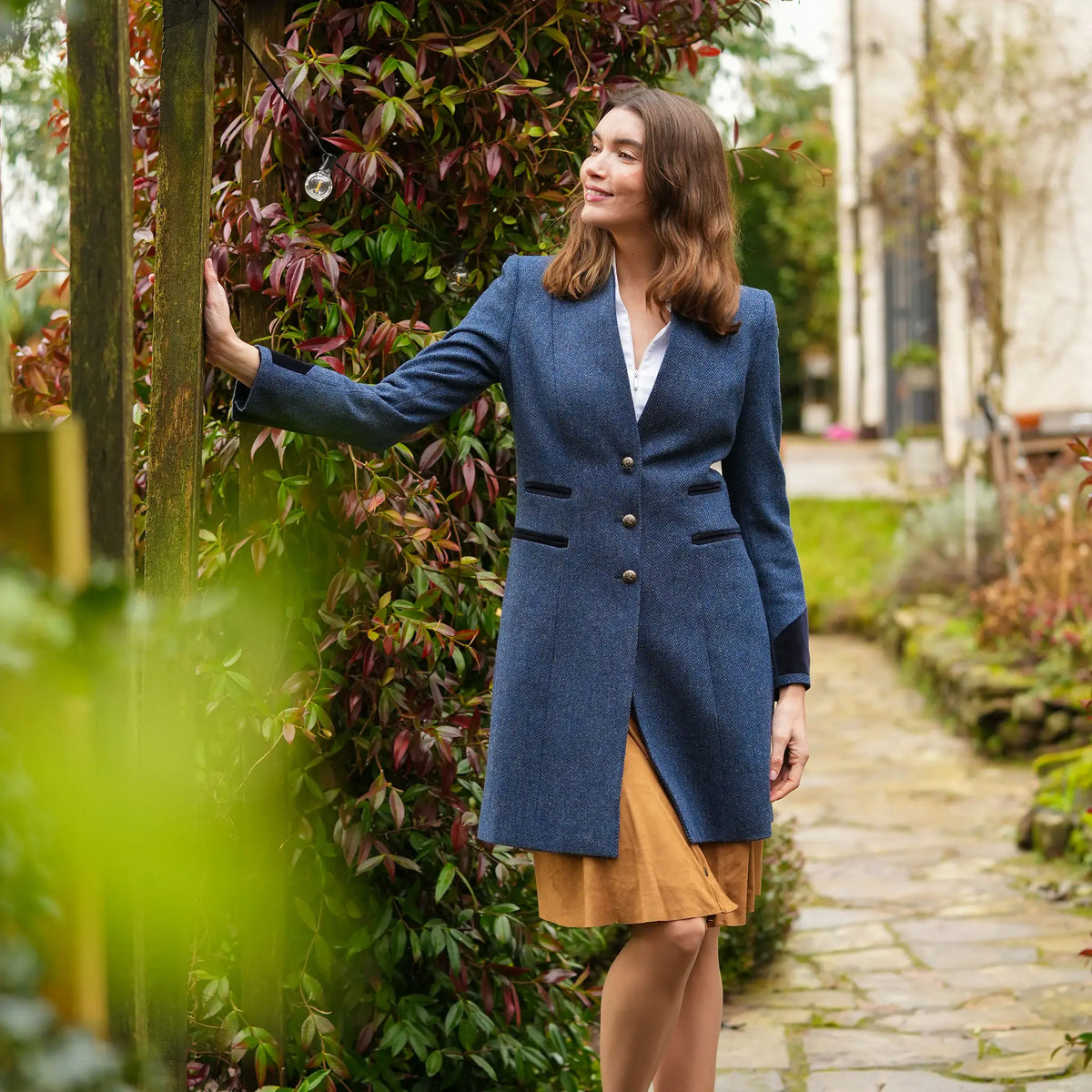Oxford Navy Wool Coat