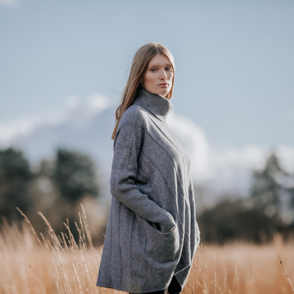 Cable Knit Grey Jumper