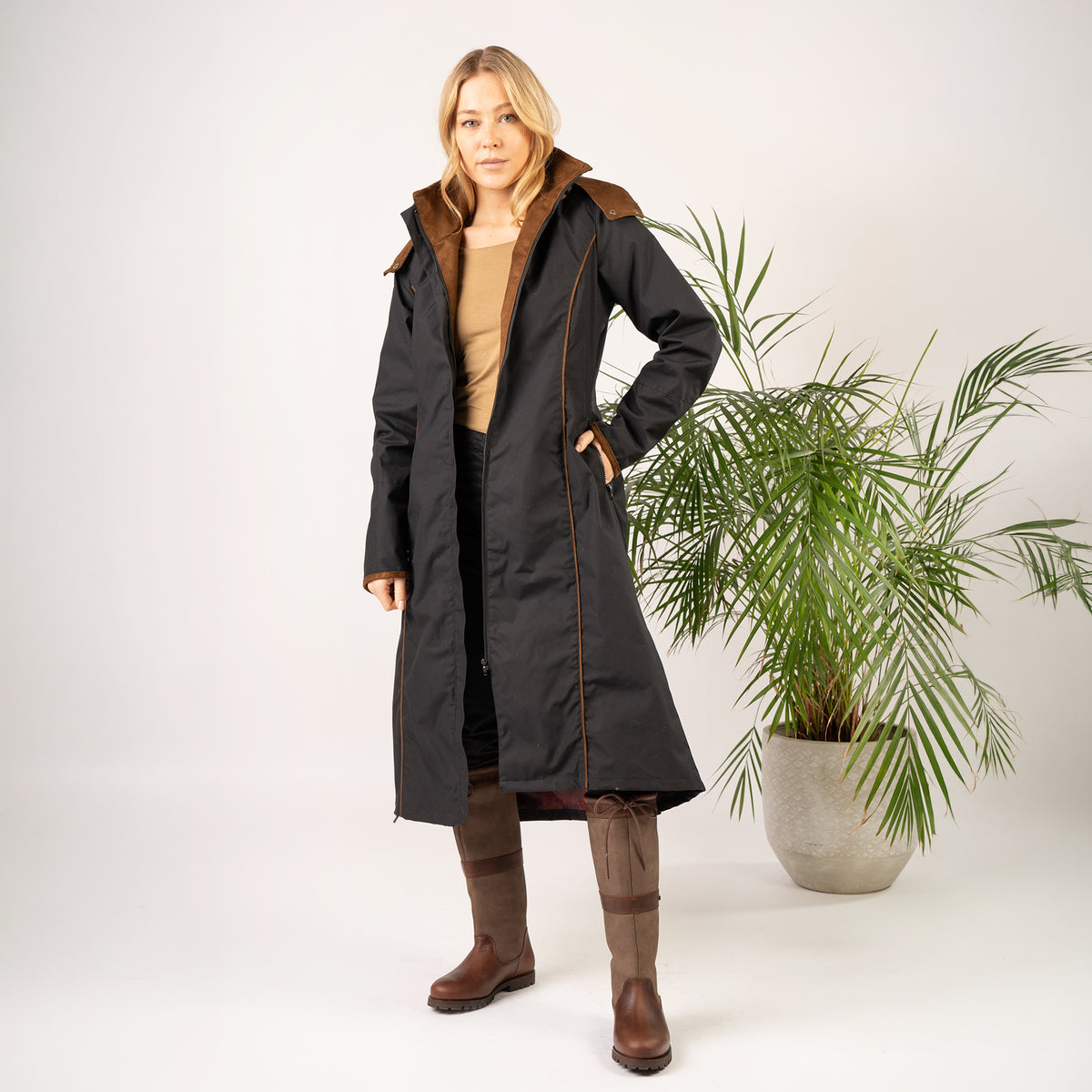 Eleanor Black Waterproof Coat