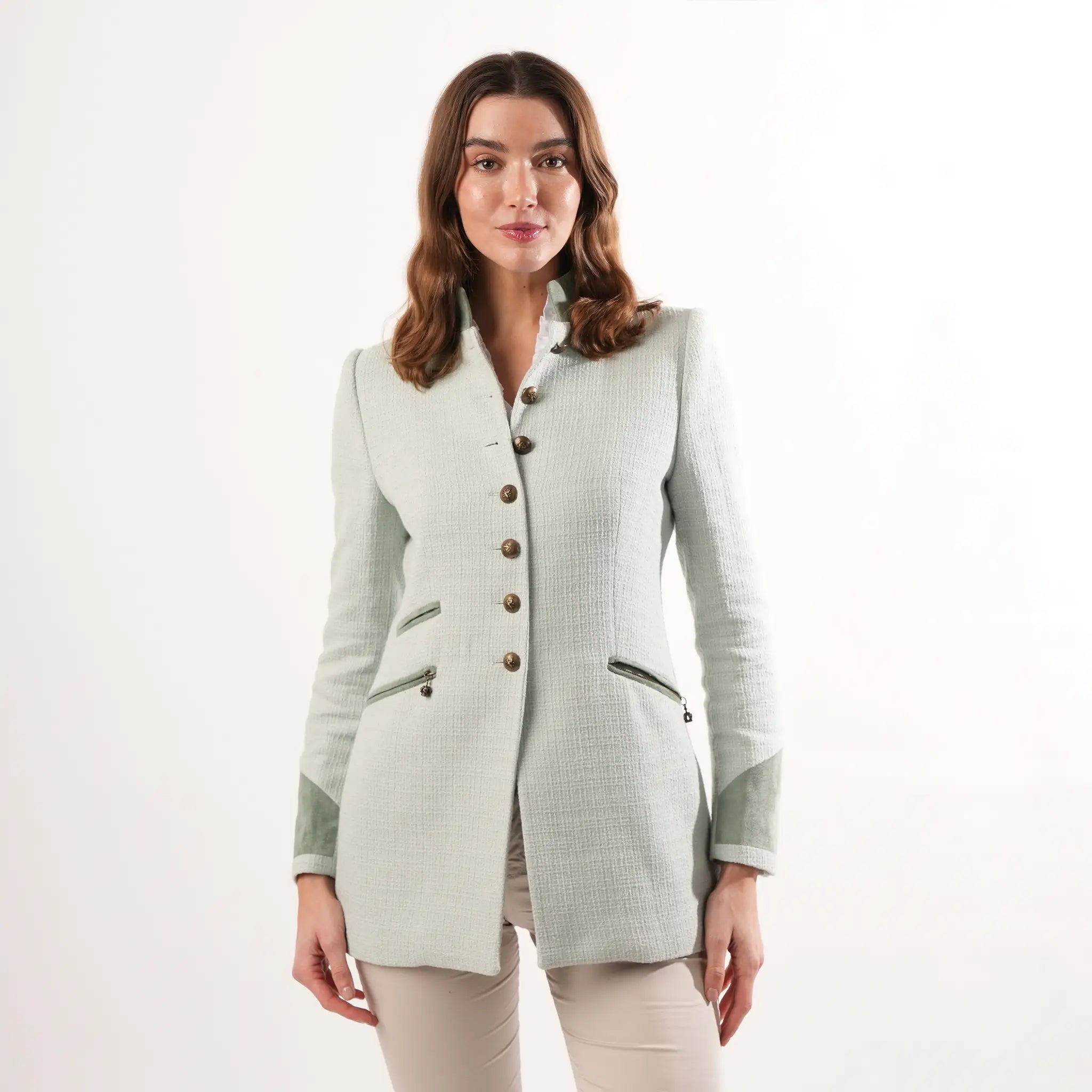 Henley Pale Mint Jacket