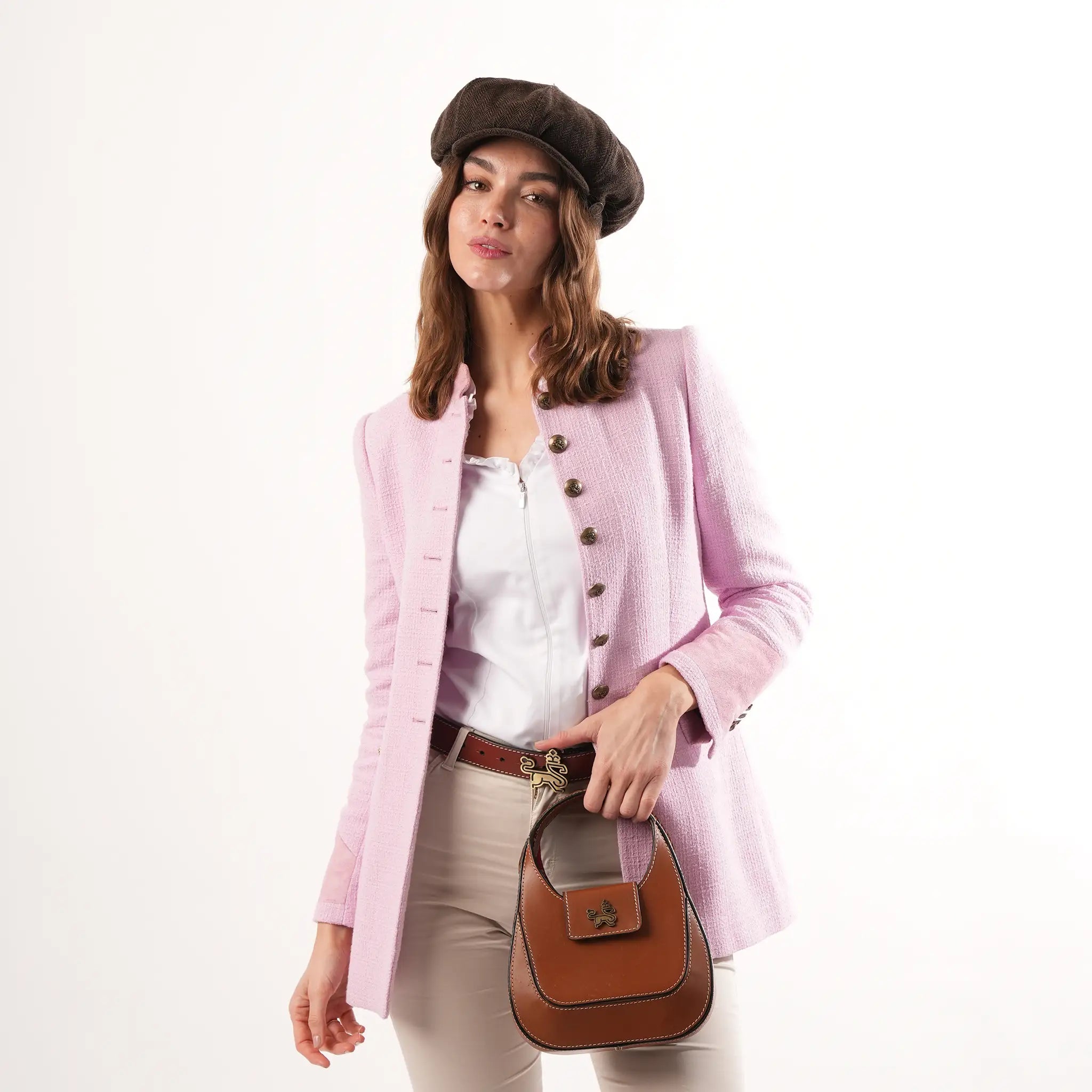 Henley Pale Pink Jacket