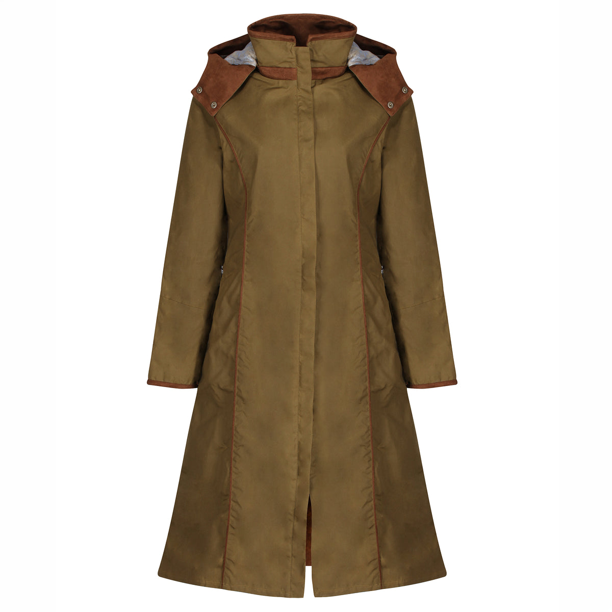 Eleanor Khaki Waterproof Coat