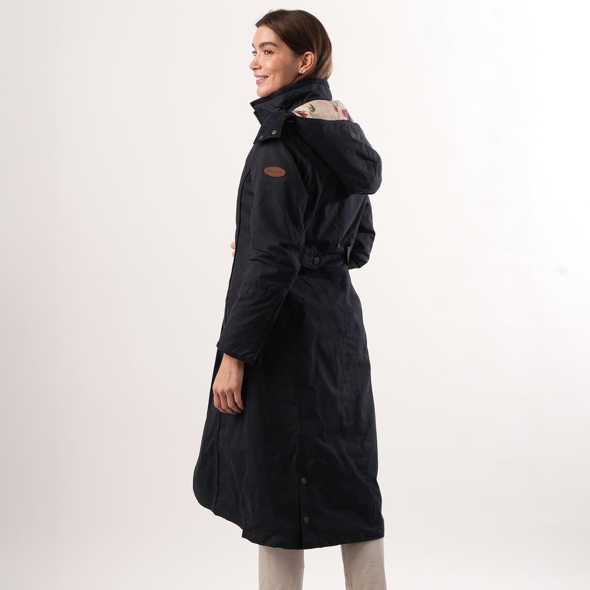 Eleanor Navy Quilted Waterproof Coat