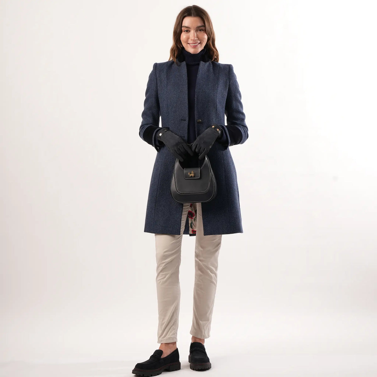 Oxford Navy Wool Coat