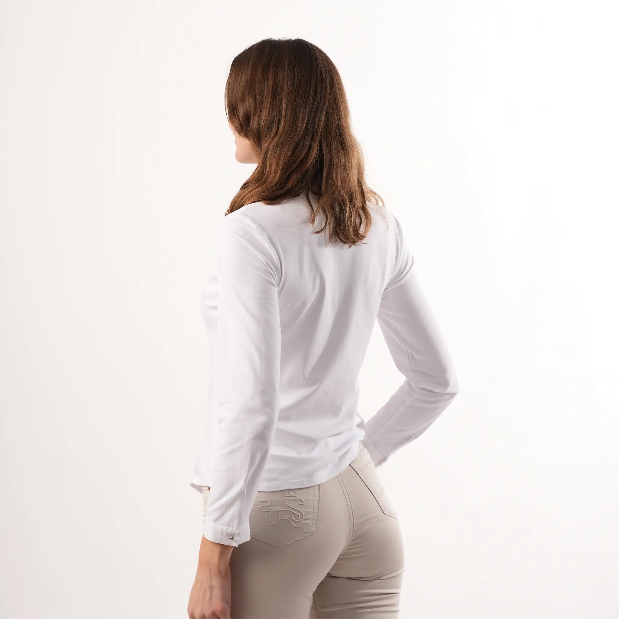 Kate Zipped White Shirt