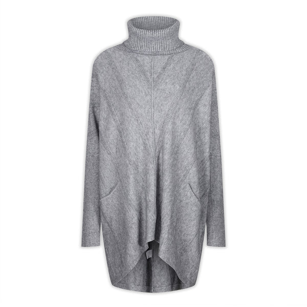 Cable Knit Grey Jumper - Welligogs