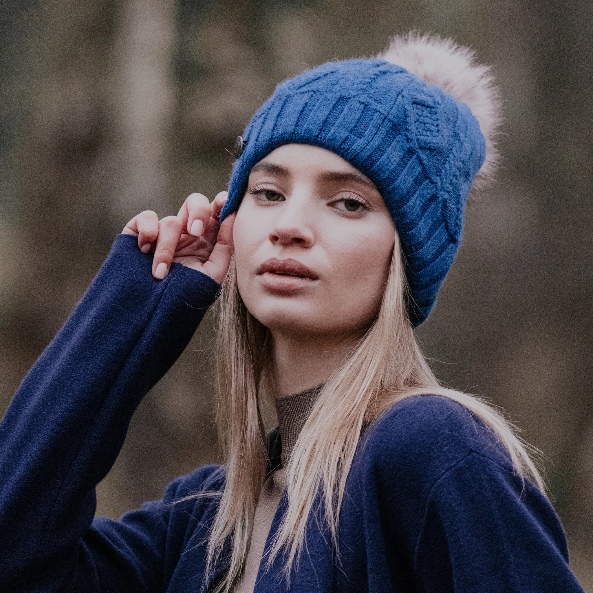 Bobble Blue Hat - Welligogs