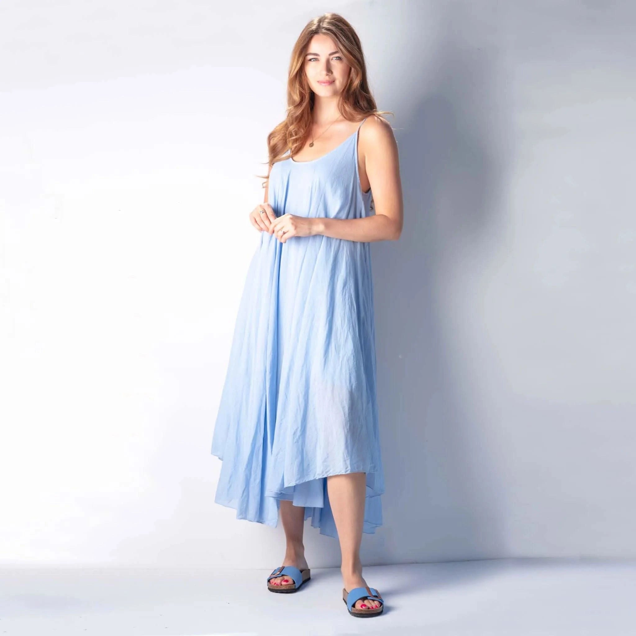 Layered Light Blue Dress - Welligogs