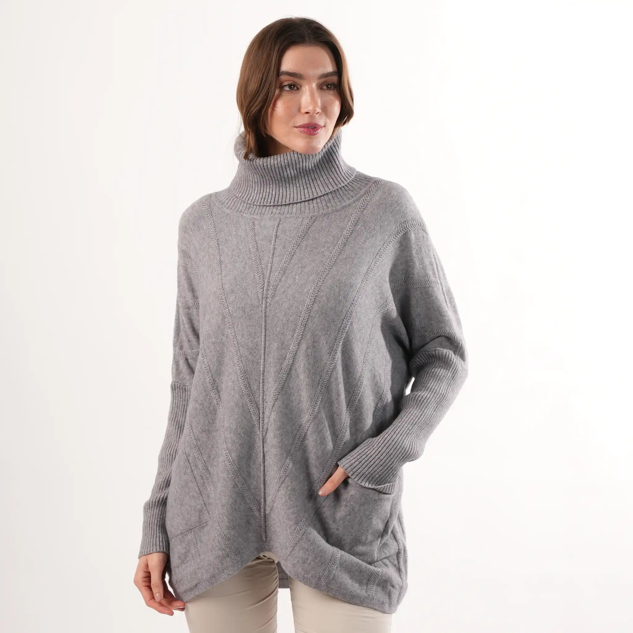 Cable Knit Grey Jumper