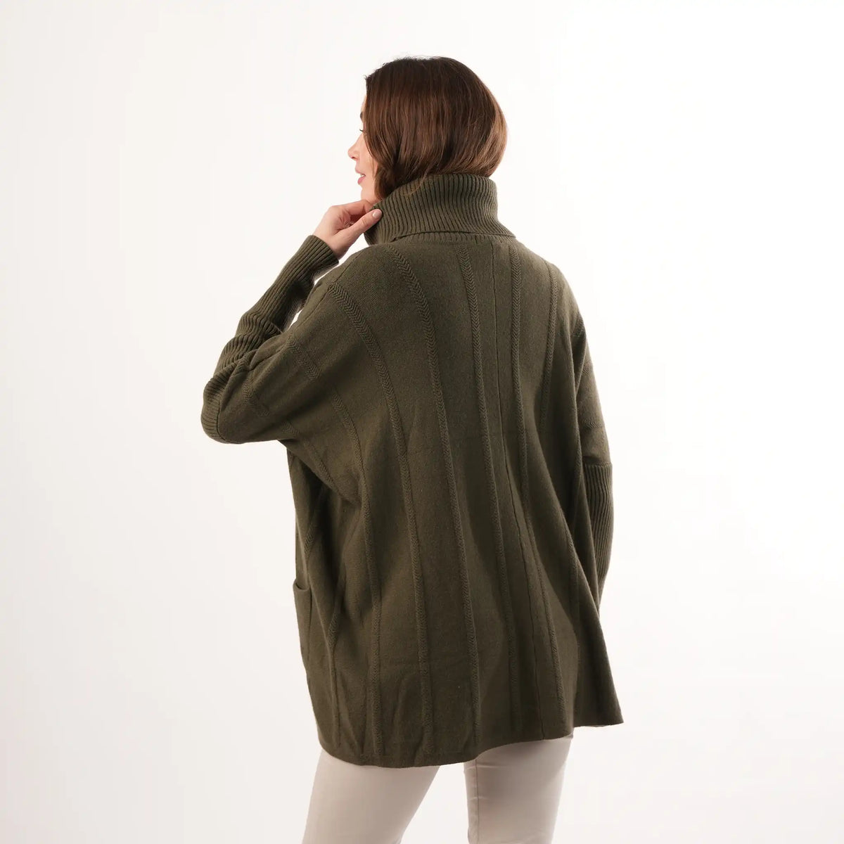 Cable Knit Khaki Jumper