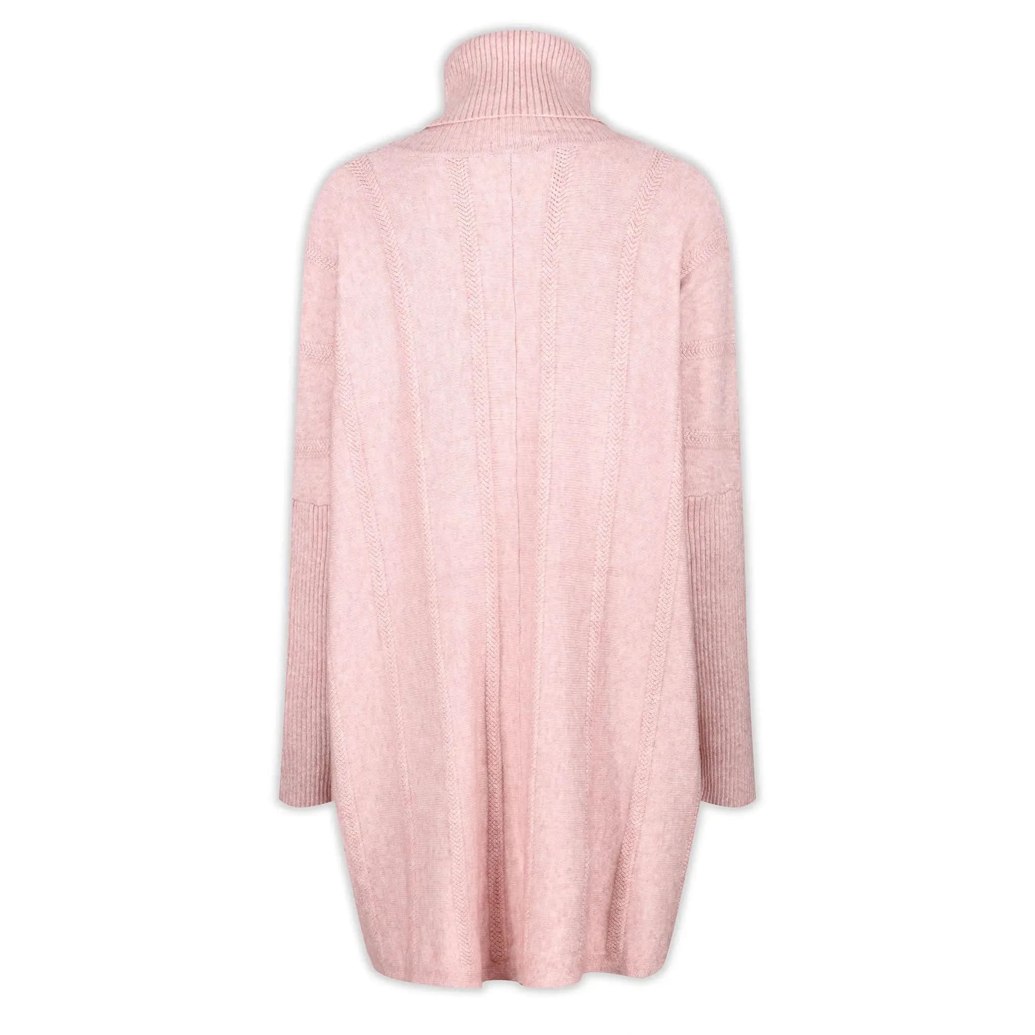 Cable Knit Pink Jumper - Welligogs