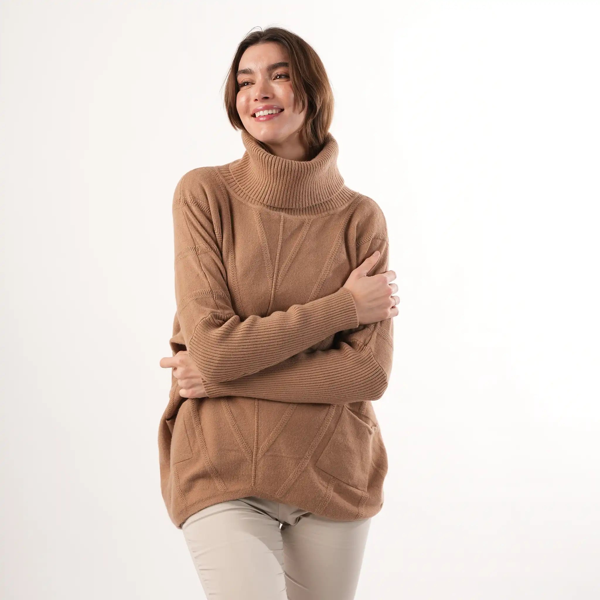 Cable Knit Camel Jumper