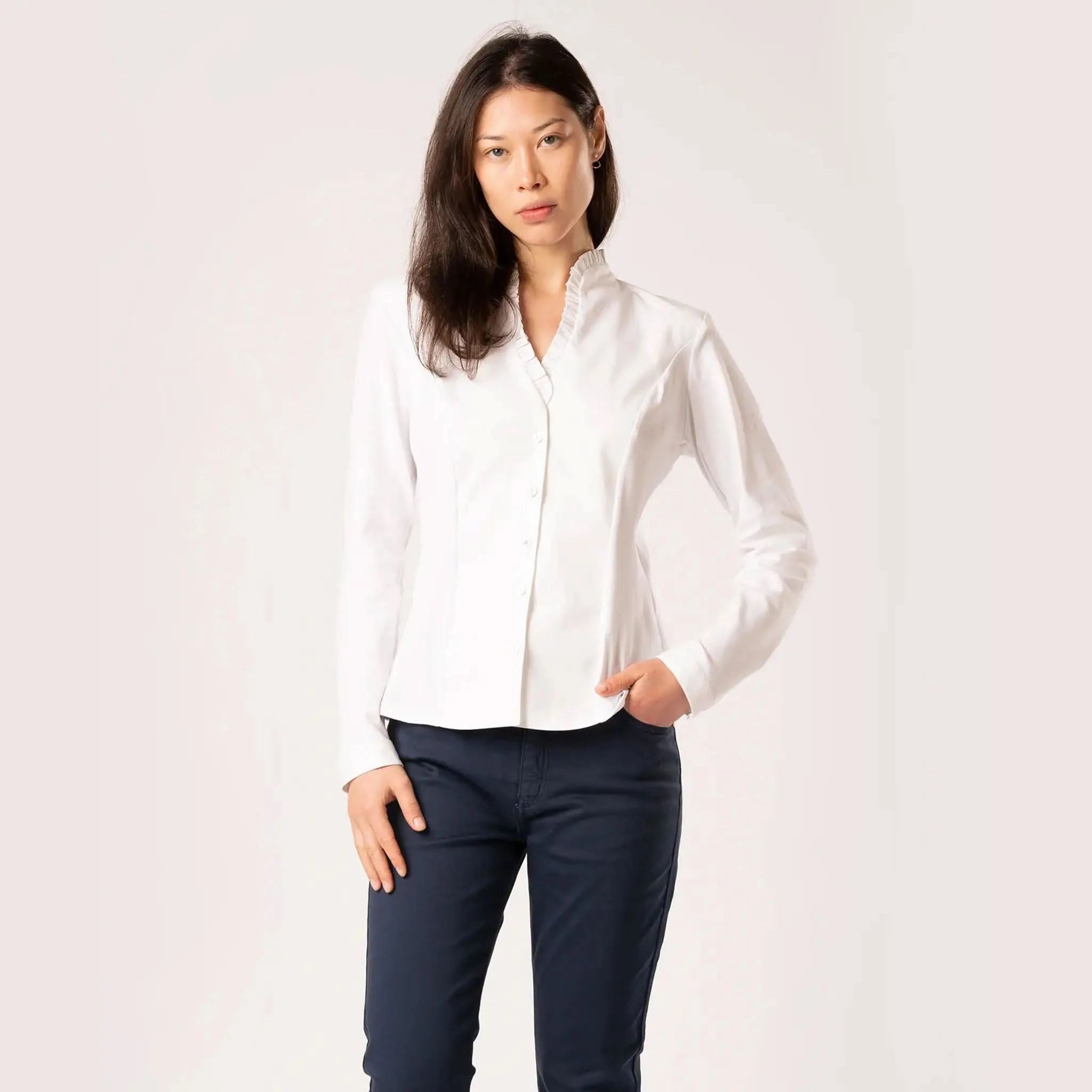 Cassandra Ivory White Shirt - Welligogs