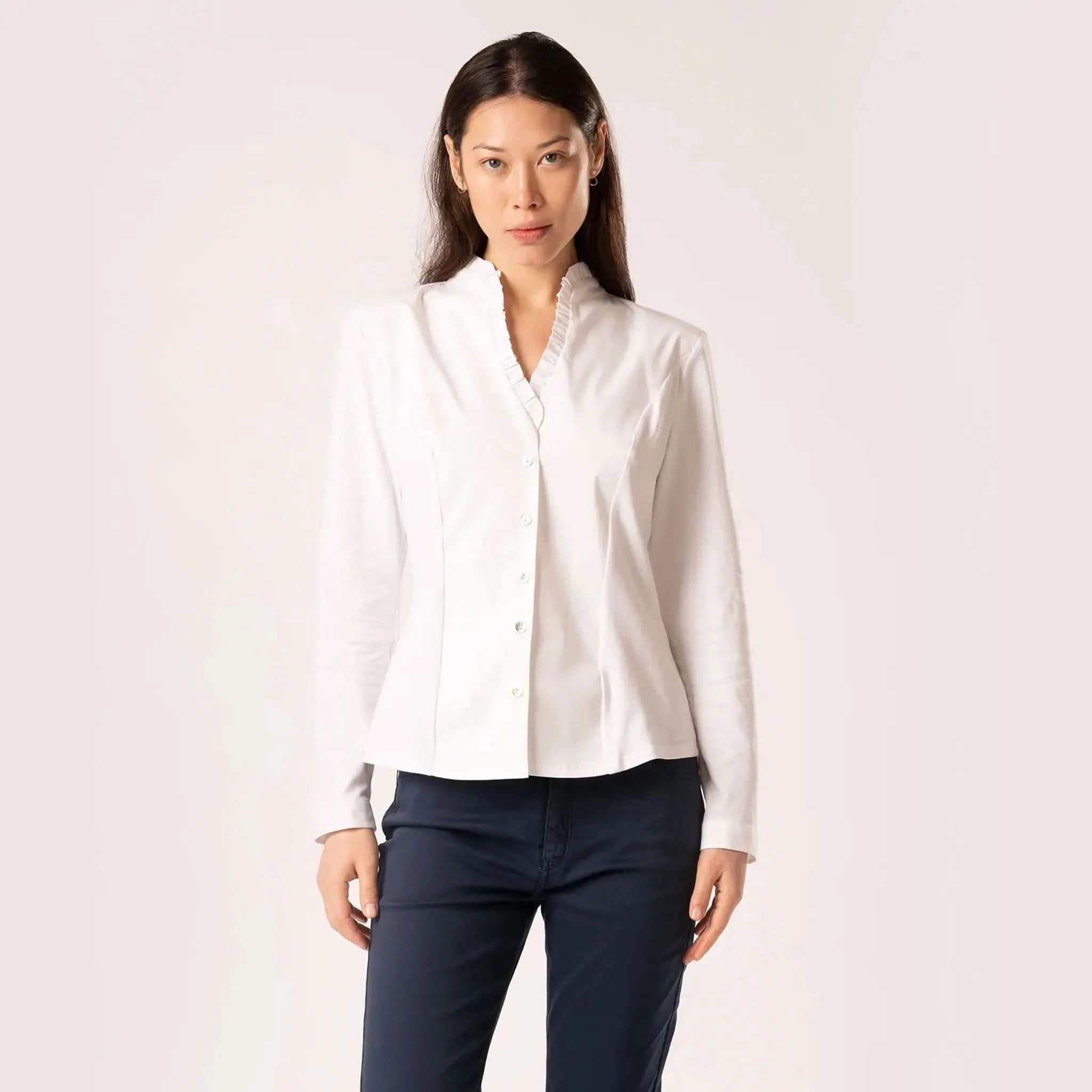 Cassandra Ivory White Shirt - Welligogs