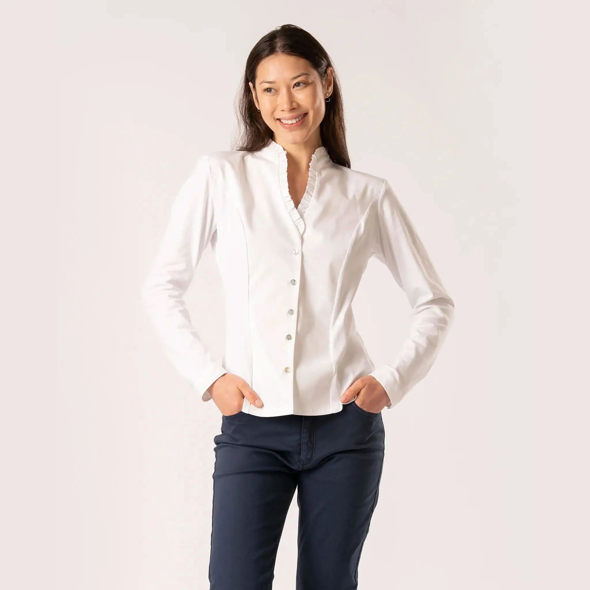 Cassandra Ivory White Shirt - Welligogs