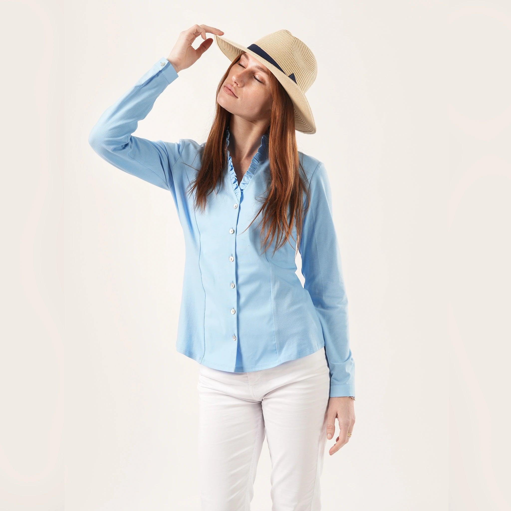 Cassandra Maya Blue Shirt - Welligogs