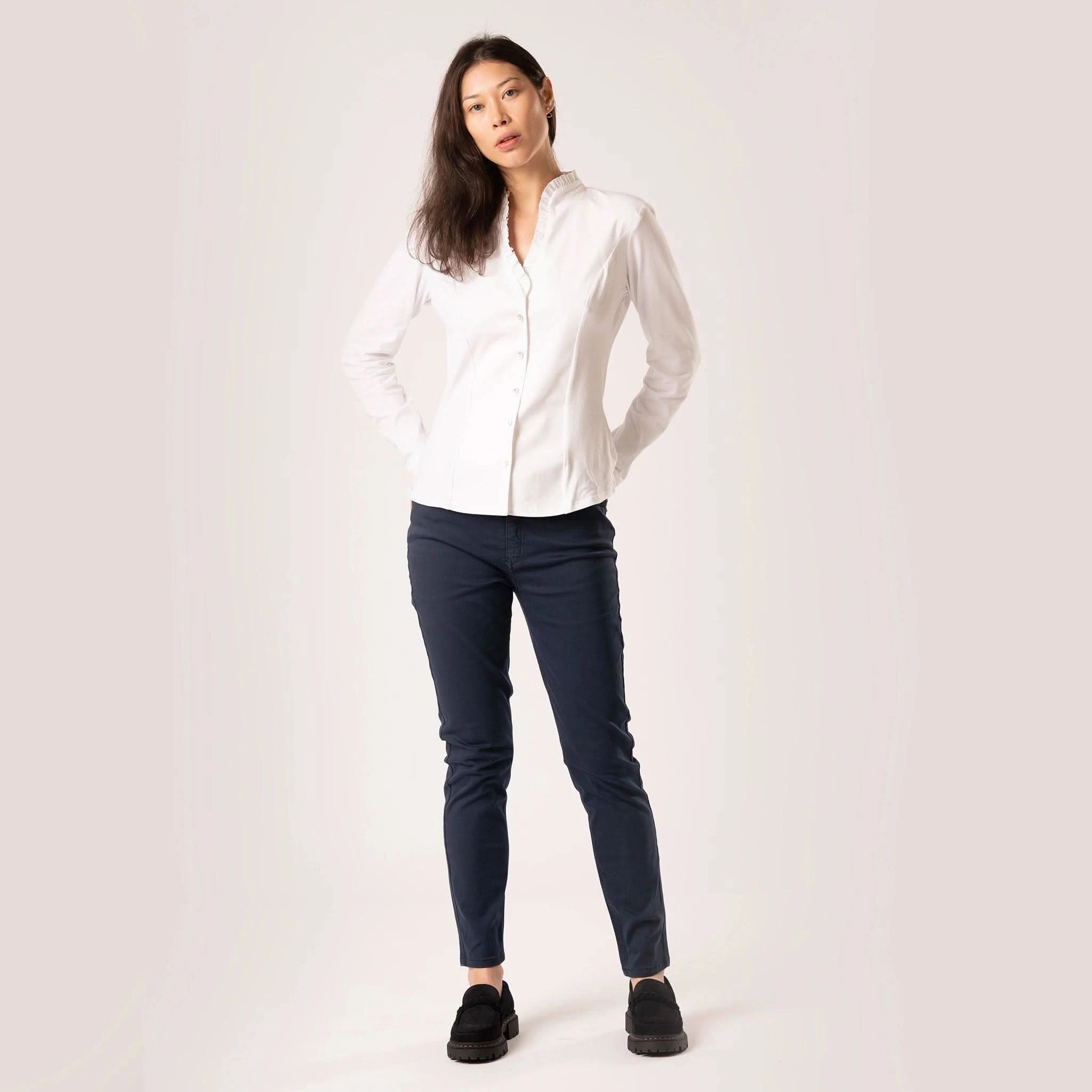 Cassandra Ivory White Shirt - Welligogs