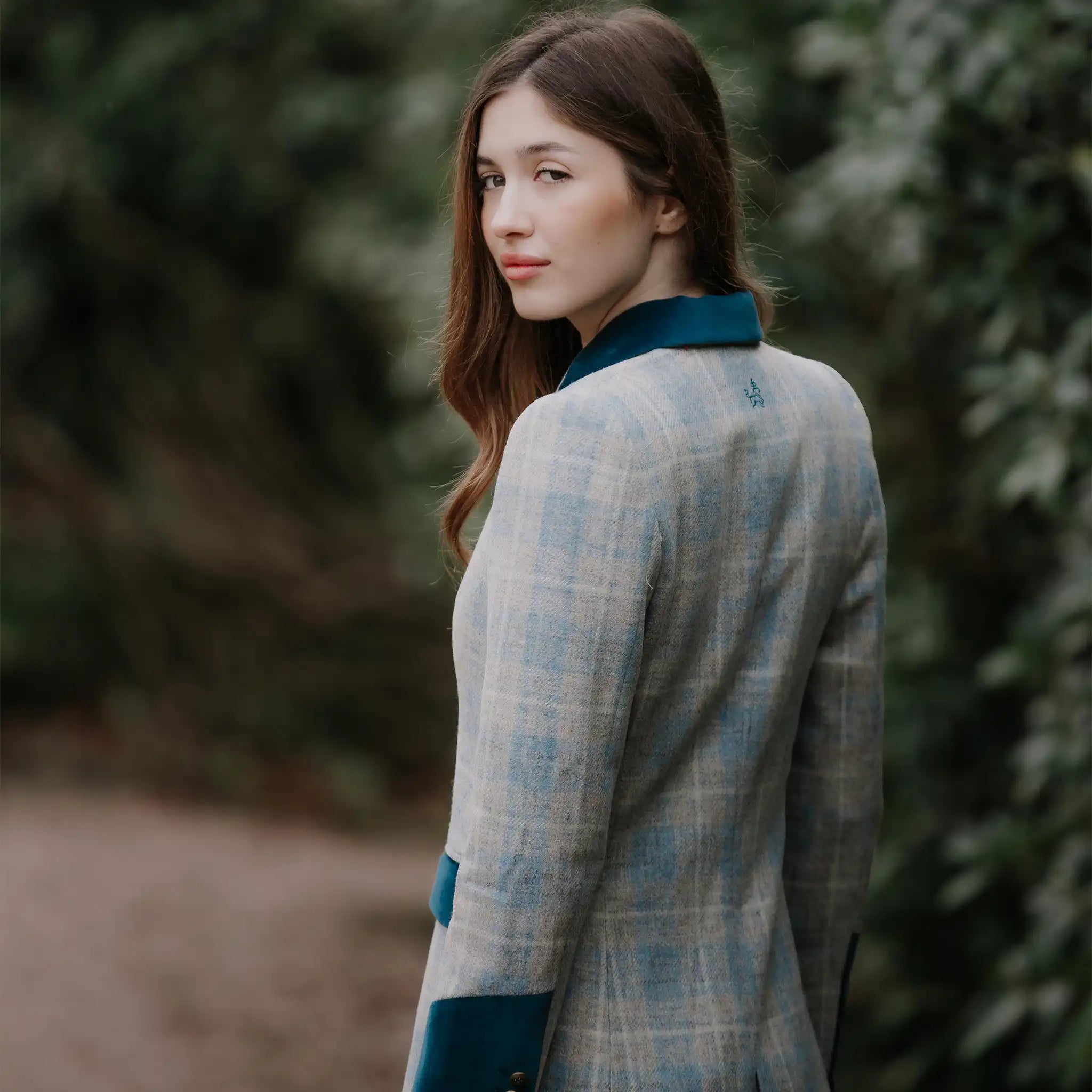 Demelza Sky Blue Wool Coat