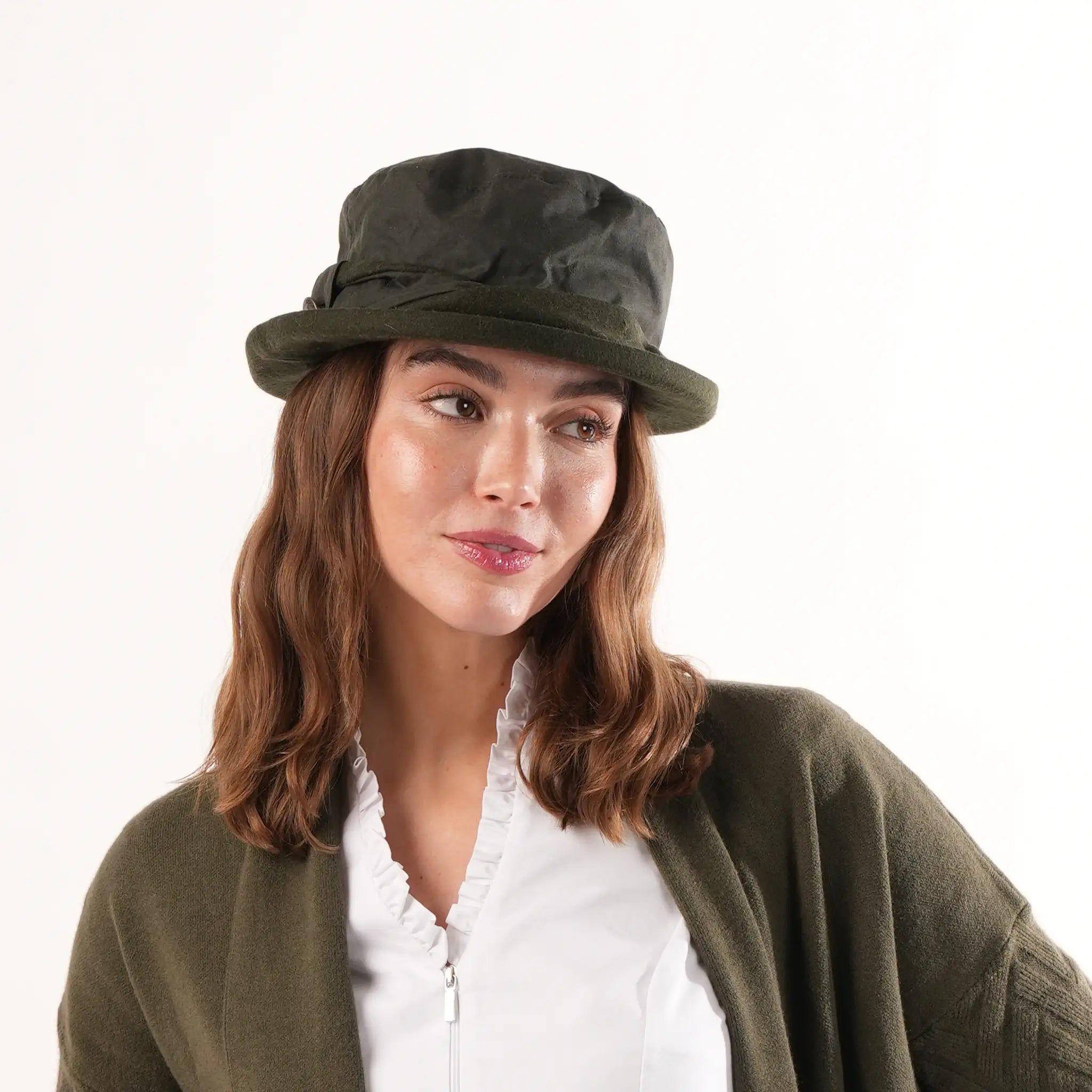 Wax Twist Green Hat