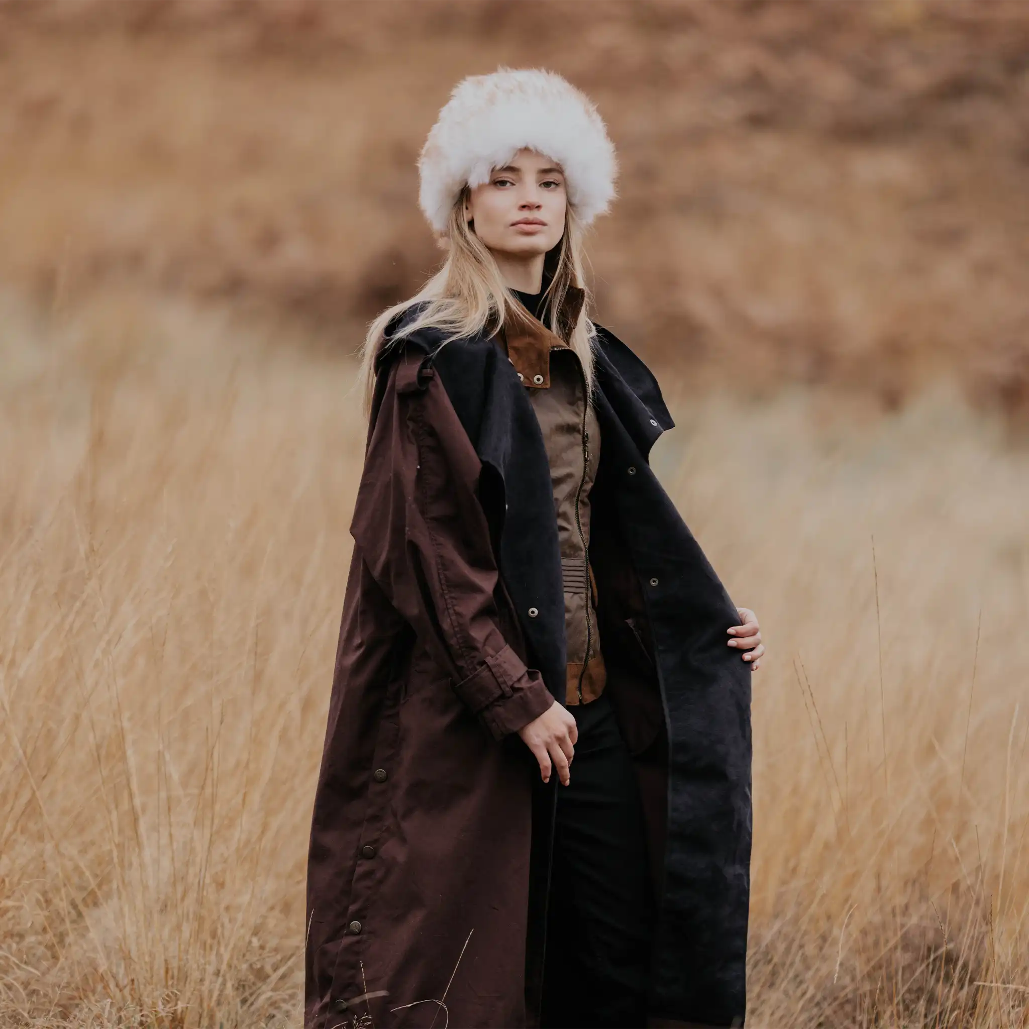 Irongate Detachable Detachable Hood Tropical Gabardine Swing Coat