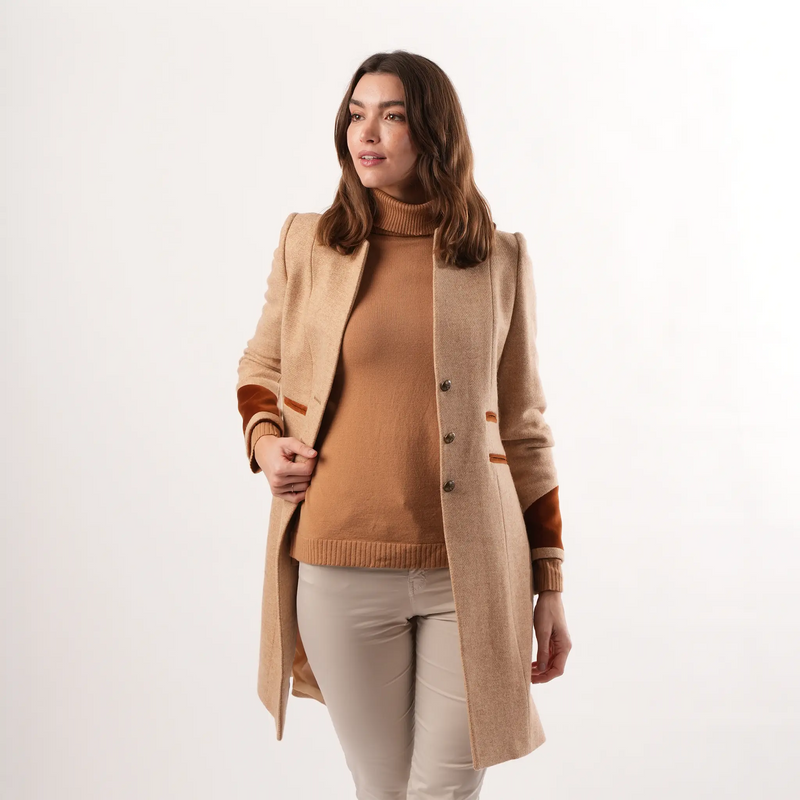 Demelza Camel Wool Coat