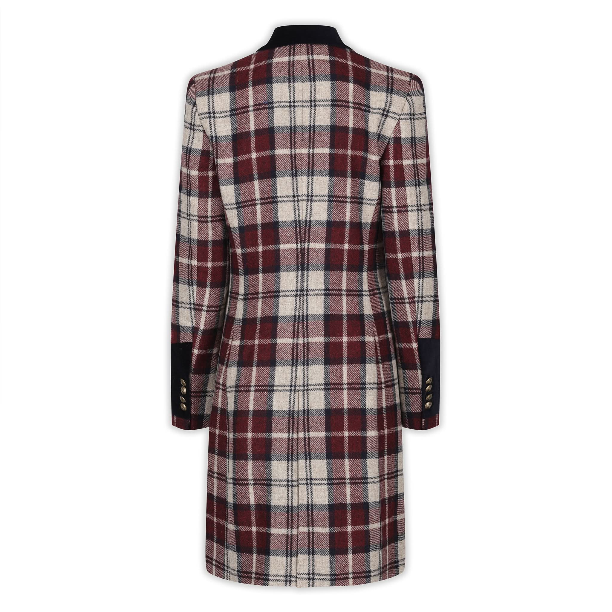 Demelza Check Wool Coat - Welligogs