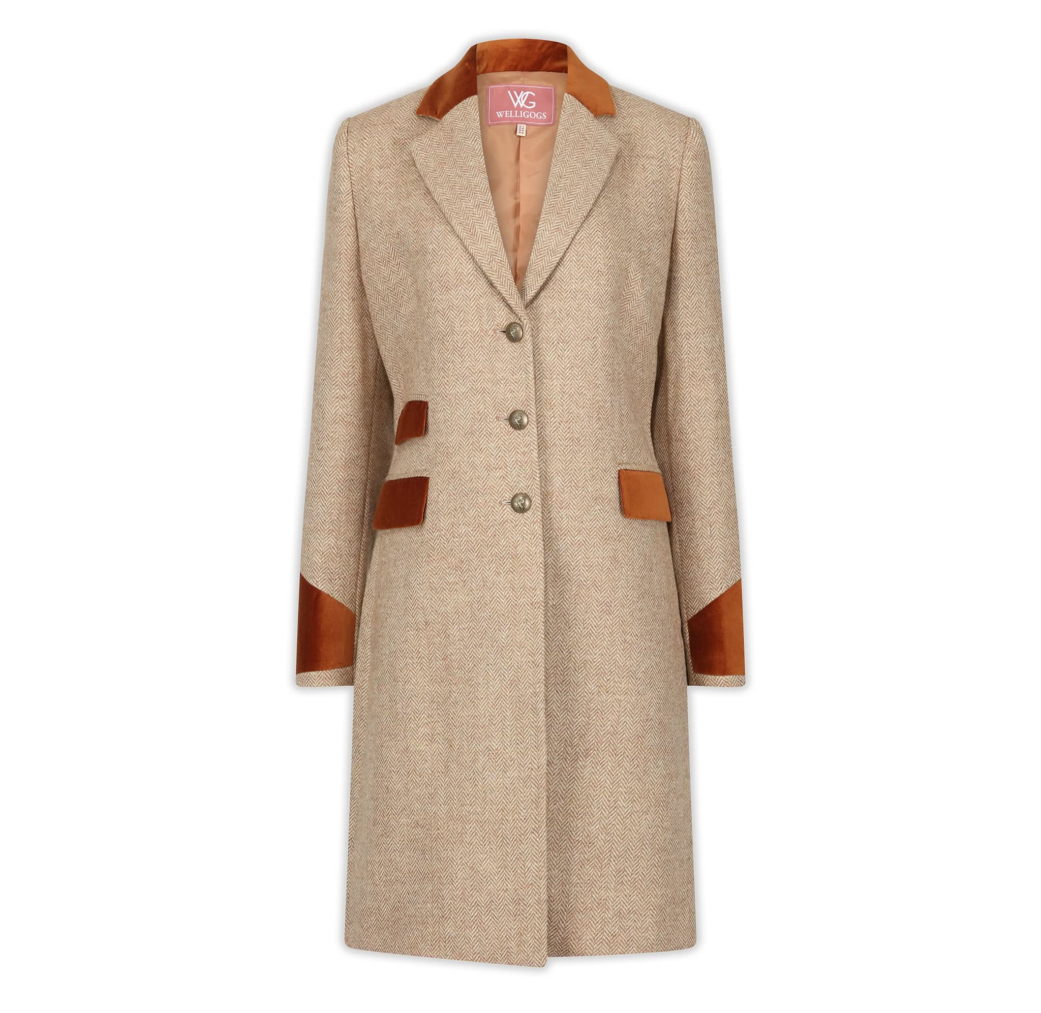 Demelza Hazelnut Wool Coat - Welligogs