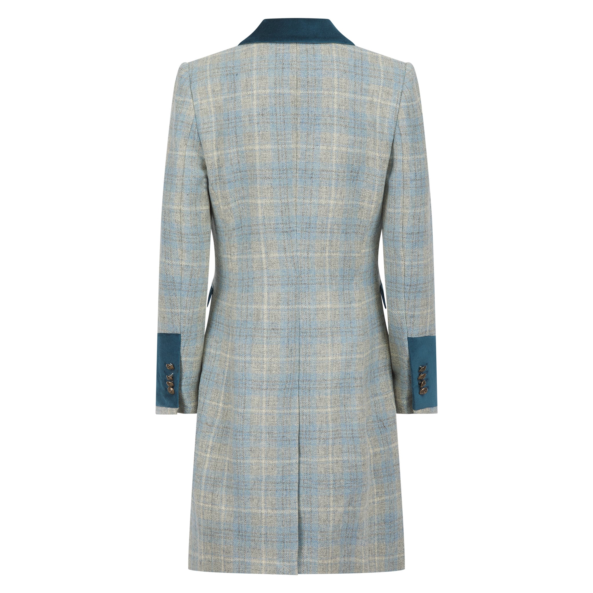 Demelza Sky Blue Wool Coat