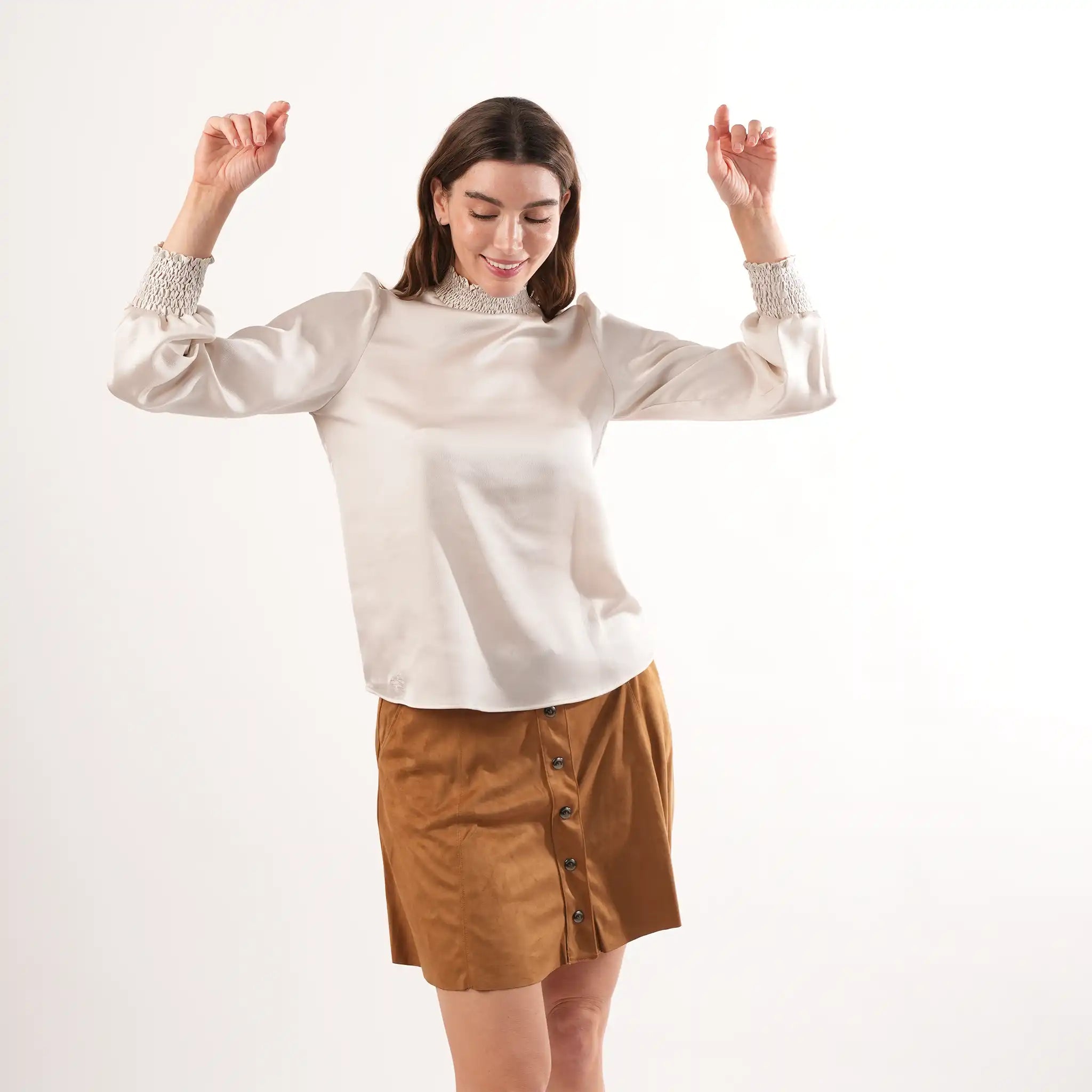 Diana Pale Gold Blouse